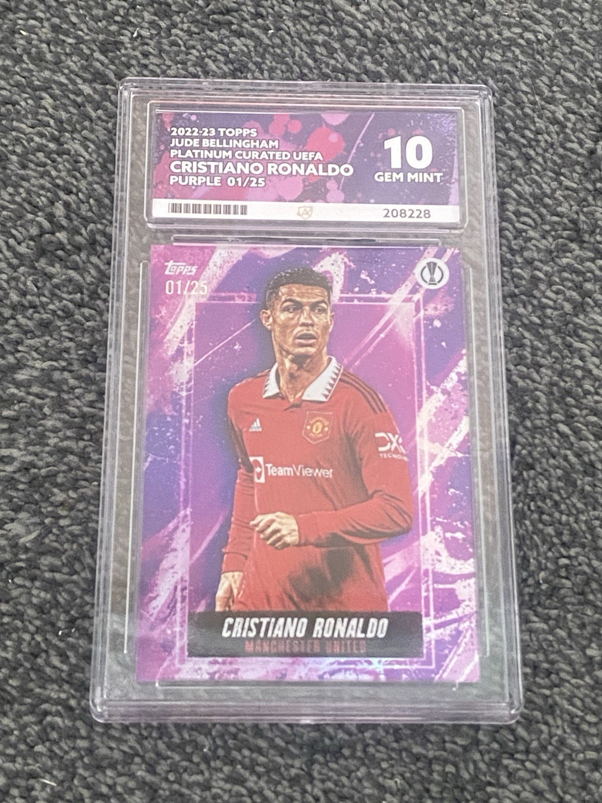22-23 TOPPS CRISTIANO RONALDO 1/25 MANCHESTER UNITED PSA 10 💎 VERY RARE for sale on Ebay