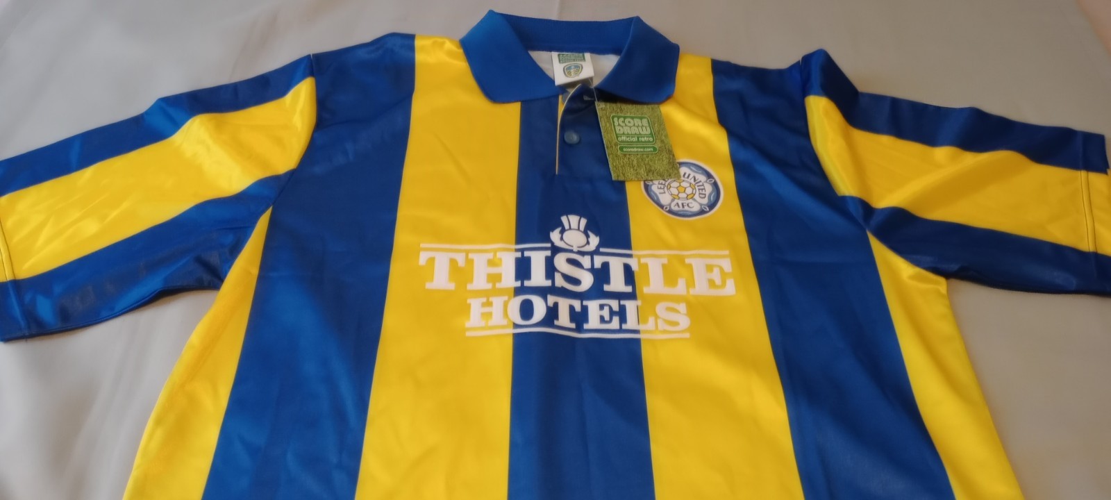 Leeds United 1995 Score Draw Away Football Shirt Top Size XL  for sale on Ebay