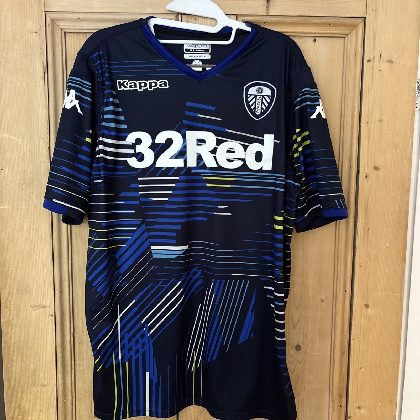 Leeds United 2018 / 2019 Blue Kappa Away Shirt Size XL for sale on Ebay