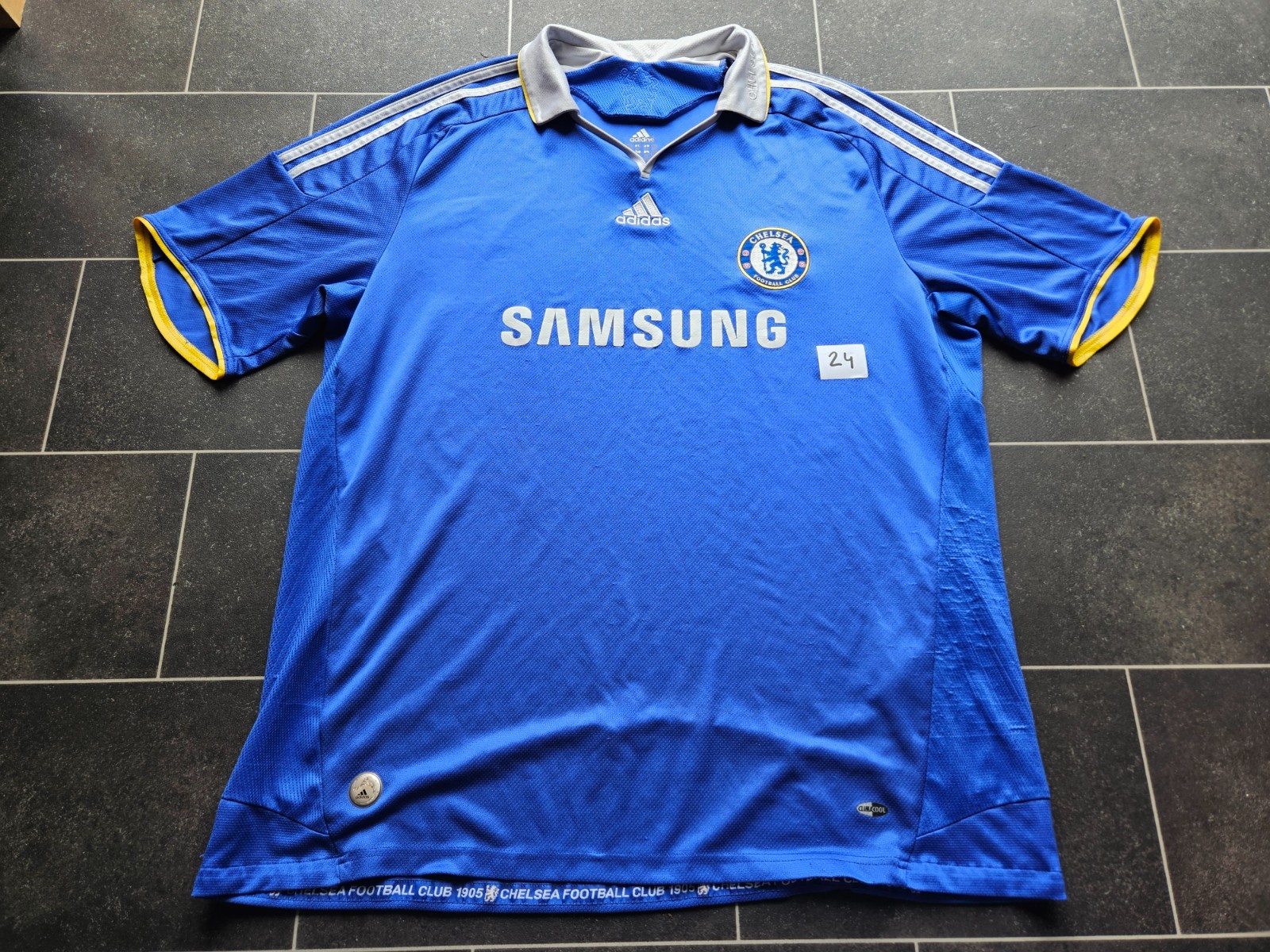 Mens adidas Chelsea Home football shirt 2008 - 2009 Size XXL 2XL for sale on Ebay