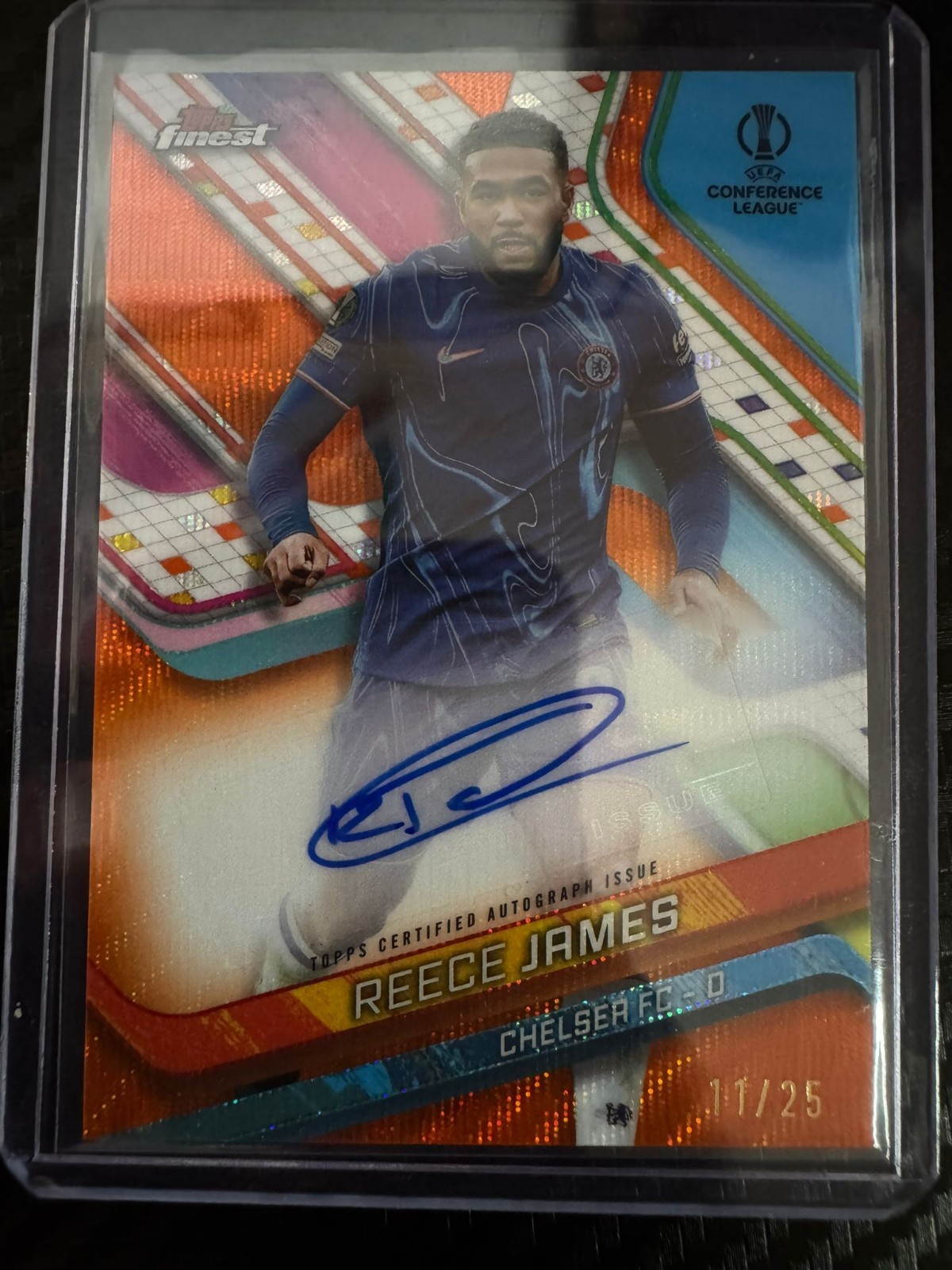 Reece James /25 Chelsea England Topps Finest Auto  for sale on Ebay