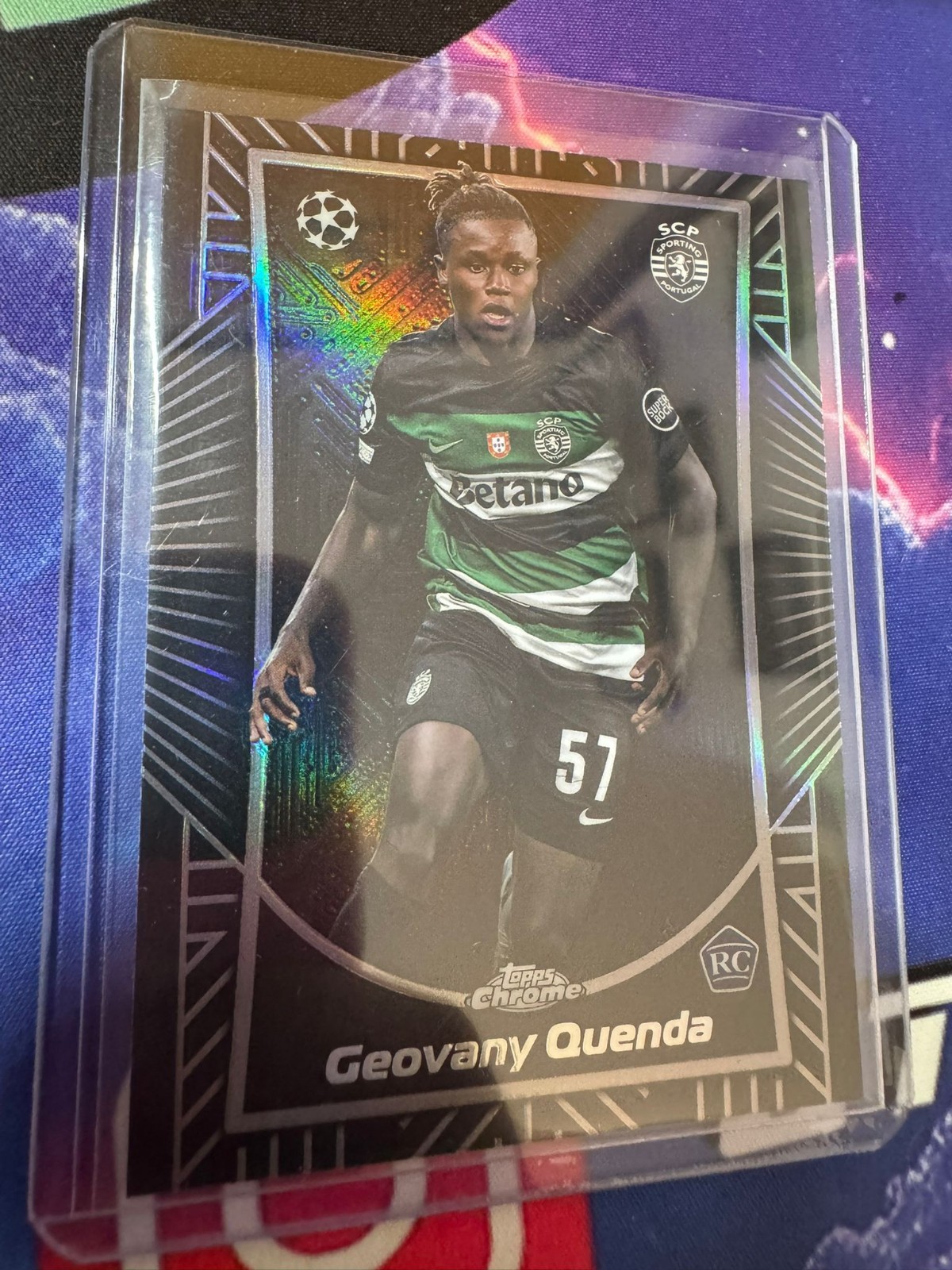 Geovany Quenda Shadow Etch Portugal Chelsea Sporting CP Topps Chrome UCC for sale on Ebay