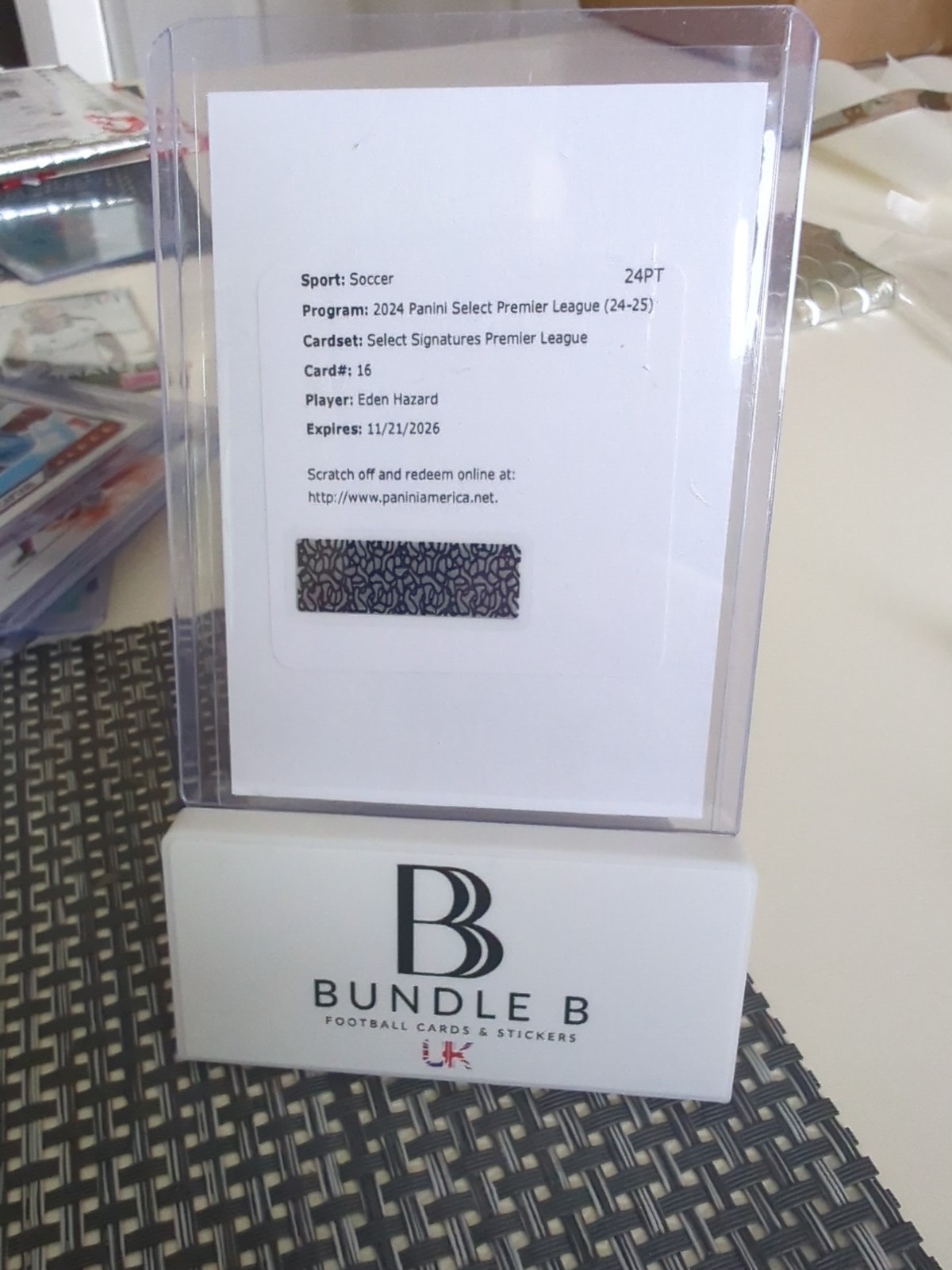 🔥 PANINI SELECT 2024-25 EPL - SELECT SIGNATURES EDEN HAZARD CHELSEA REDEMPTION! for sale on Ebay
