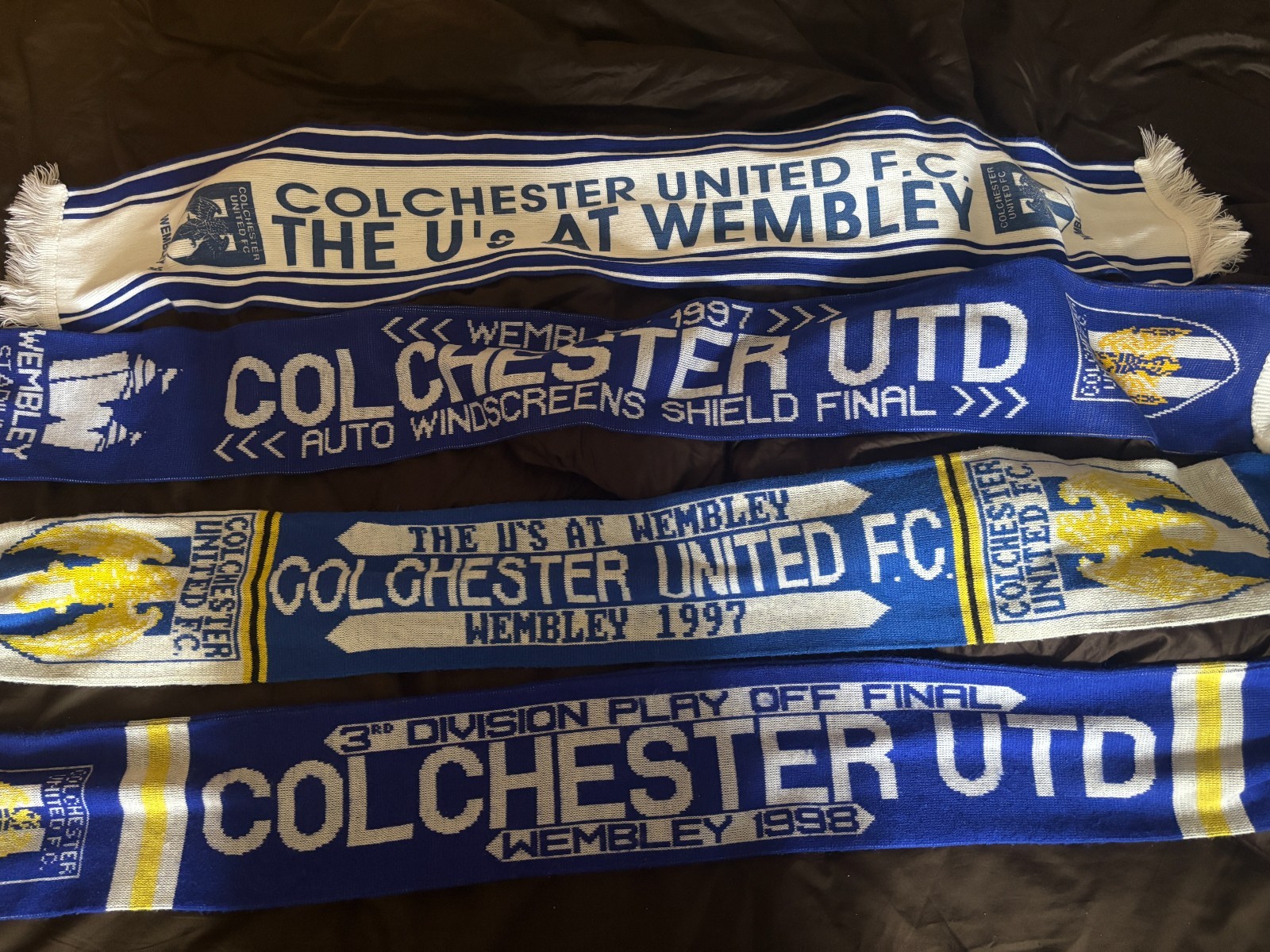Colchester United Scarf - Bundle of 7 for sale on Ebay