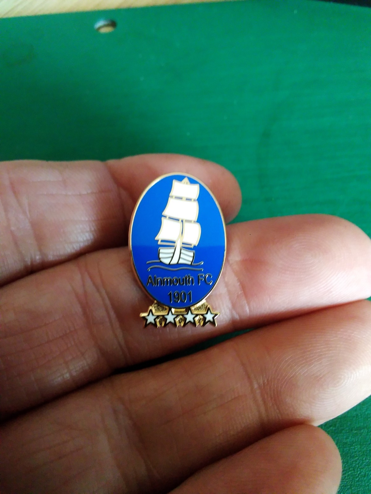 NON-LEAGUE FOOTBALL PIN BADGE   ALNMOUTH  F.C.   NORTHERN ALLIANCE LGE  for sale on Ebay