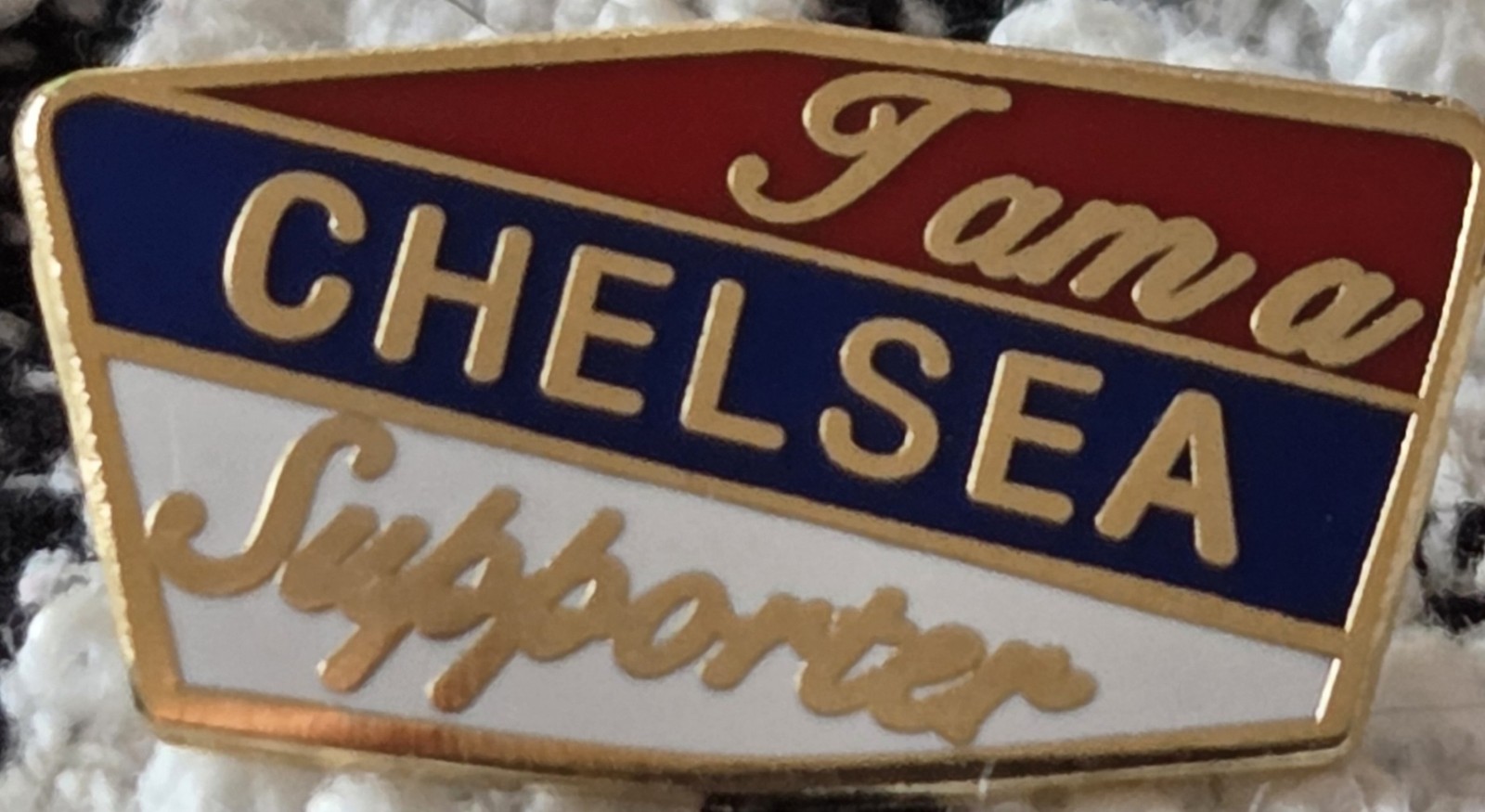 Chelsea FC Badge - SMALL CHELSEA I AM A CHELSEA SUPPORTER BADGE  for sale on Ebay