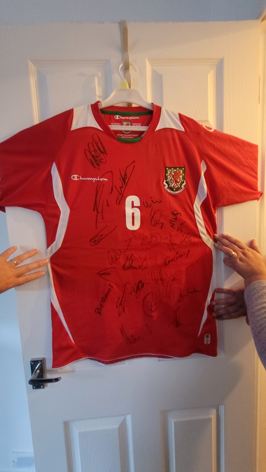 Team Signed 2008-2010 Wales Football Shirt for sale on Ebay