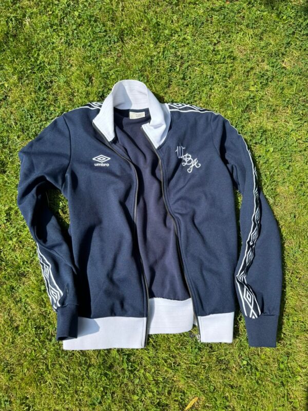 WEST BROM WBA FOOTBALL TRACK JACKET MEDIUM RETRO for sale on Ebay