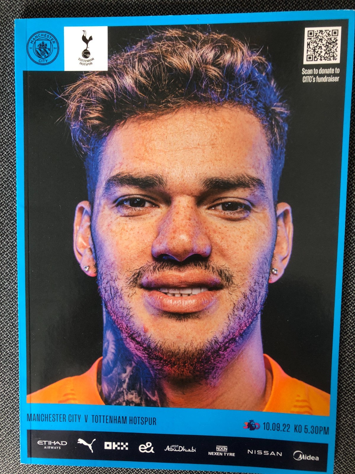 MAN CITY v TOTTENHAM 2022/23 EXTREMELY RARE POSTPONED PROGRAMME MANCHESTER SPURS for sale on Ebay