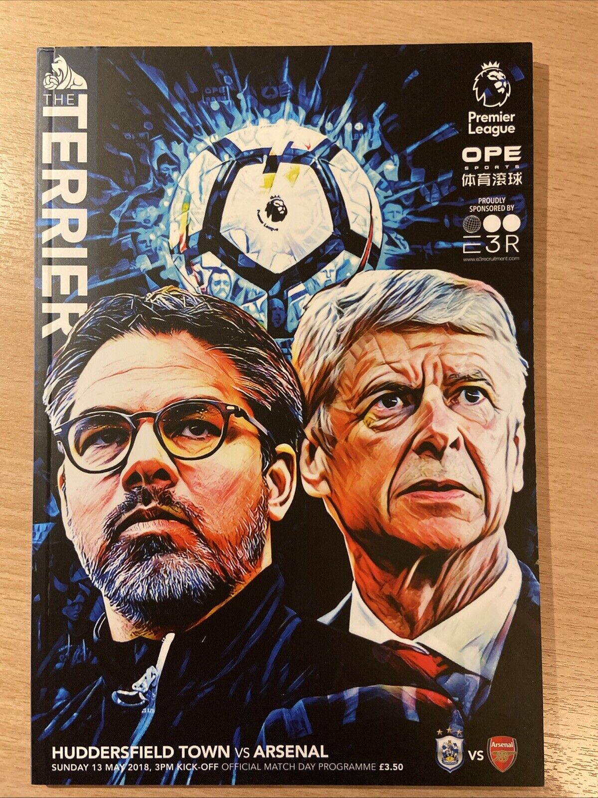 Huddersfield Arsenal WENGERS LAST EVER GAME May 13th 2018 2017 MINT for sale on Ebay