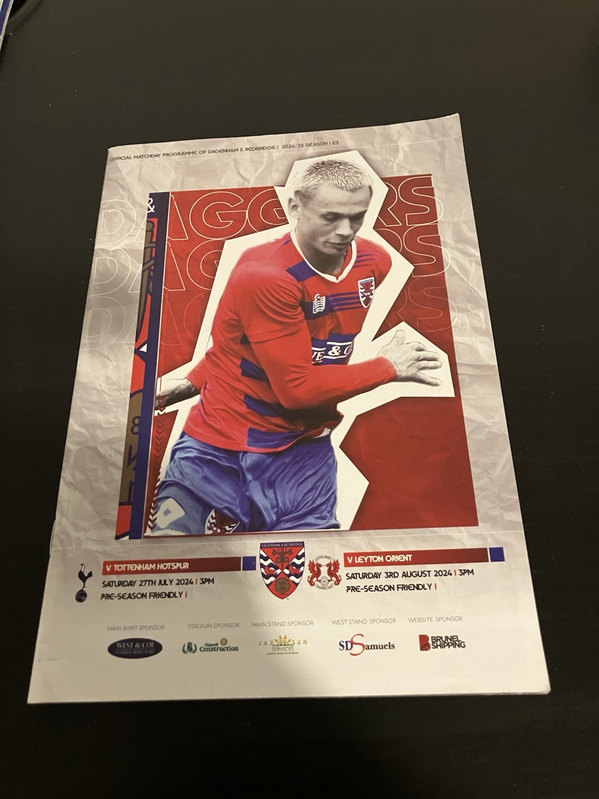 Dagenham & Redbridge v Spurs/Leyton Orient Pre Season Friendly  2023-24 for sale on Ebay