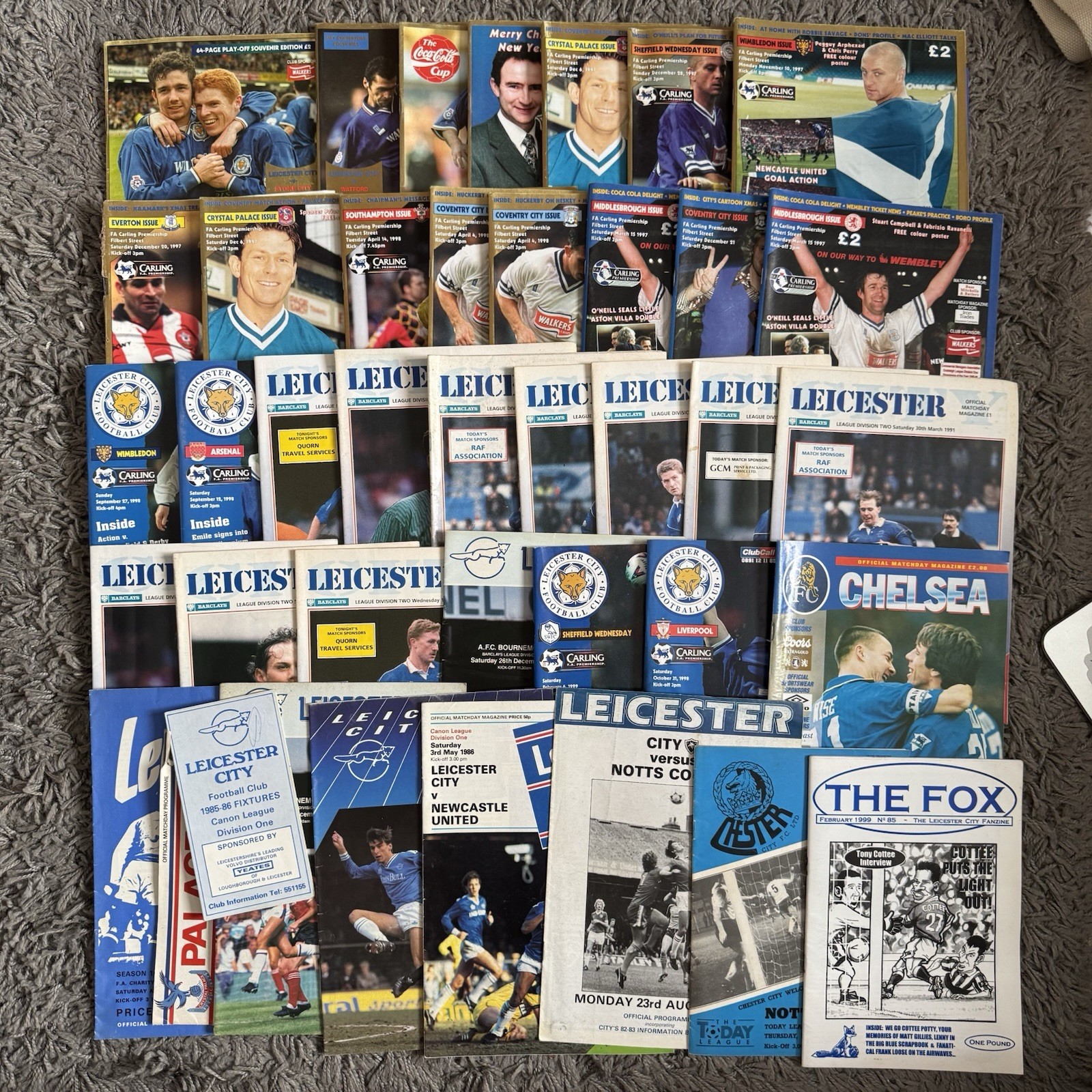 43 Leicester City Programmes Assorted Season 1971-2017 Joblot for sale on Ebay