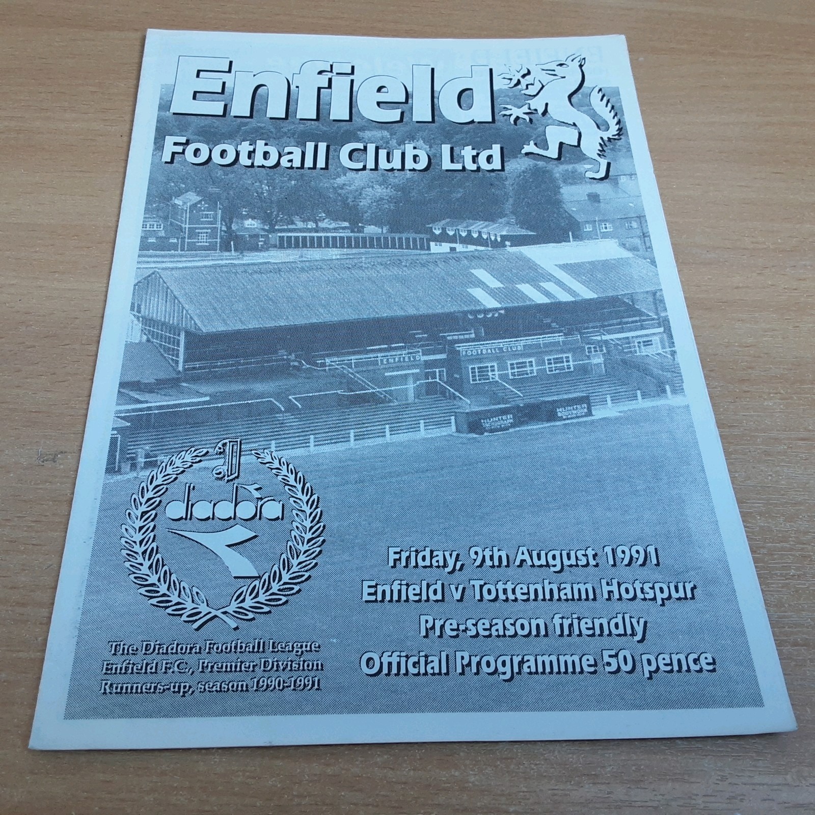 Enfield v Tottenham Hotspur (Pre -Season Friendly)  9/8/1991 for sale on Ebay