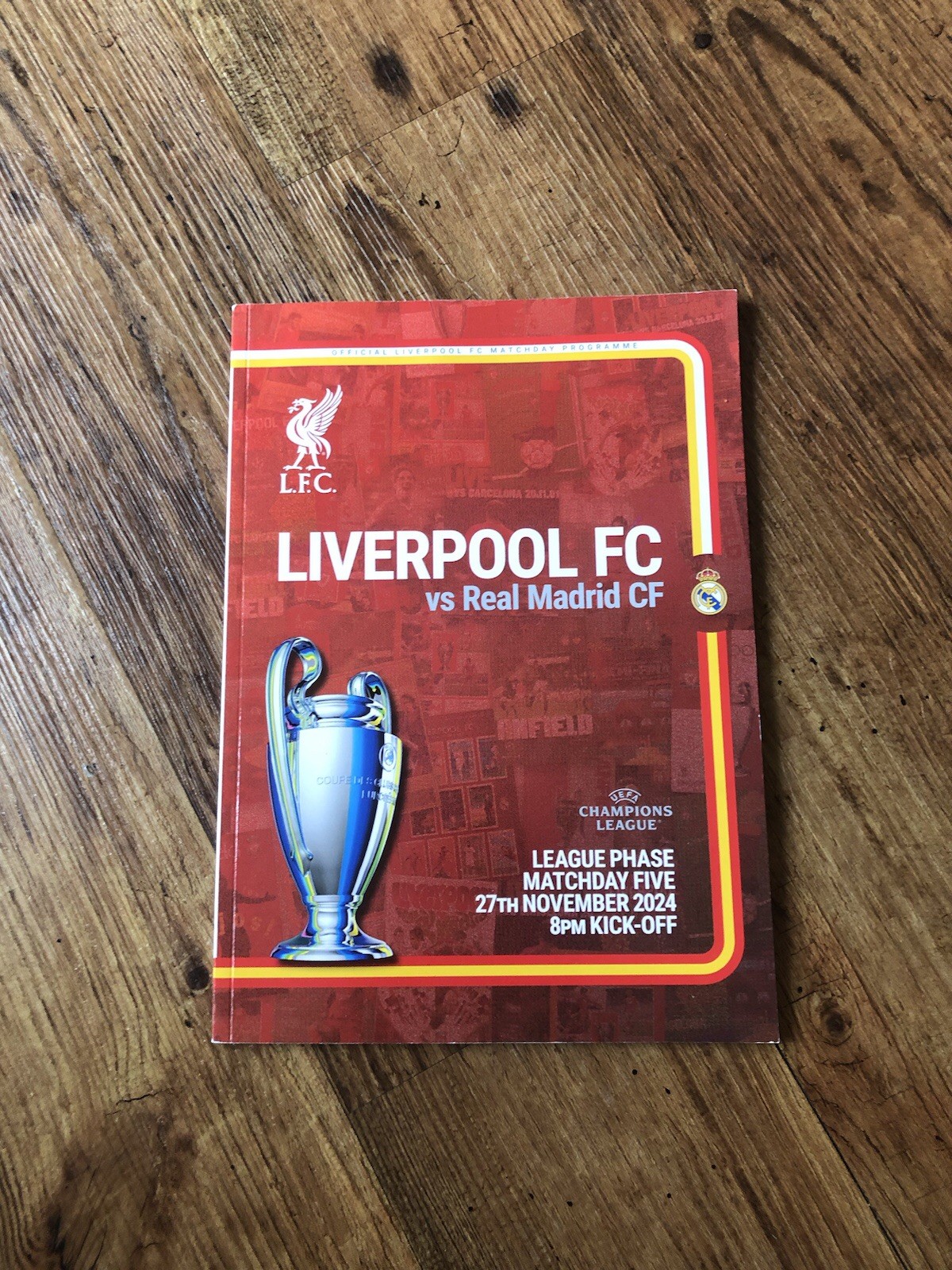 liverpool v real madrid Champions League 2024/25 for sale on Ebay