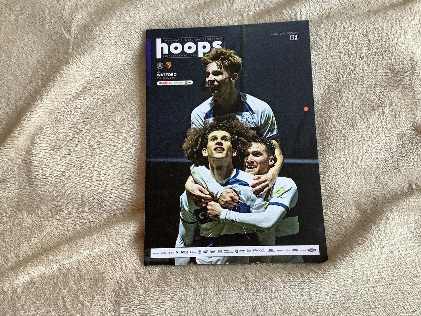 Queens Park Rangers v Watford. Championship. 1/1/25  for sale on Ebay