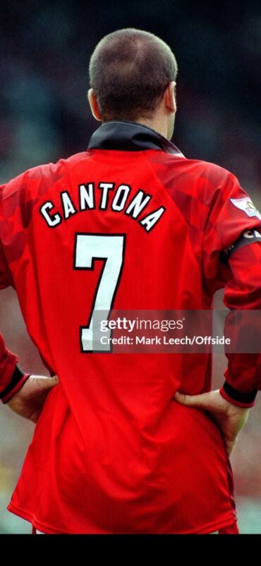 Match Worn Manchester United Home Shirt 1996/97 Eric Cantona Umbro for sale on Ebay