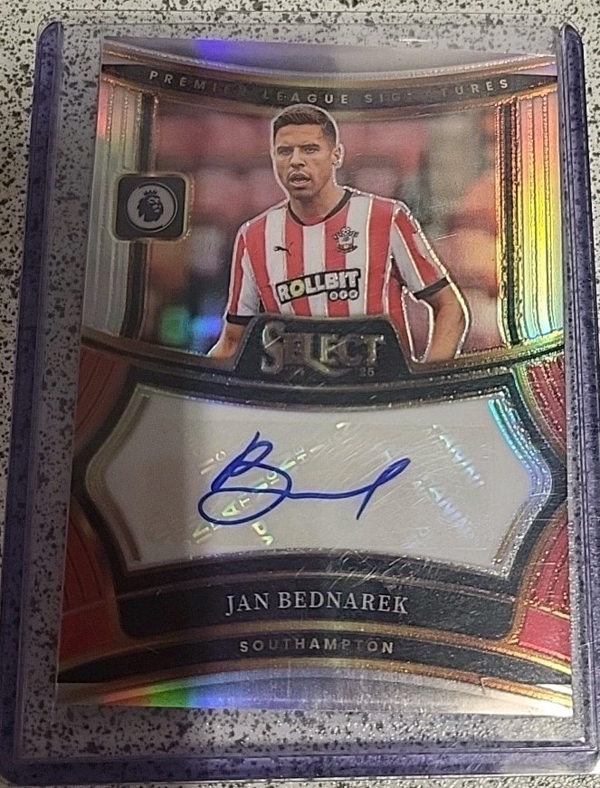 2024-2025 Panini Select Jan Bednarek Signed Card Southampton Football Club #S-JB for sale on Ebay