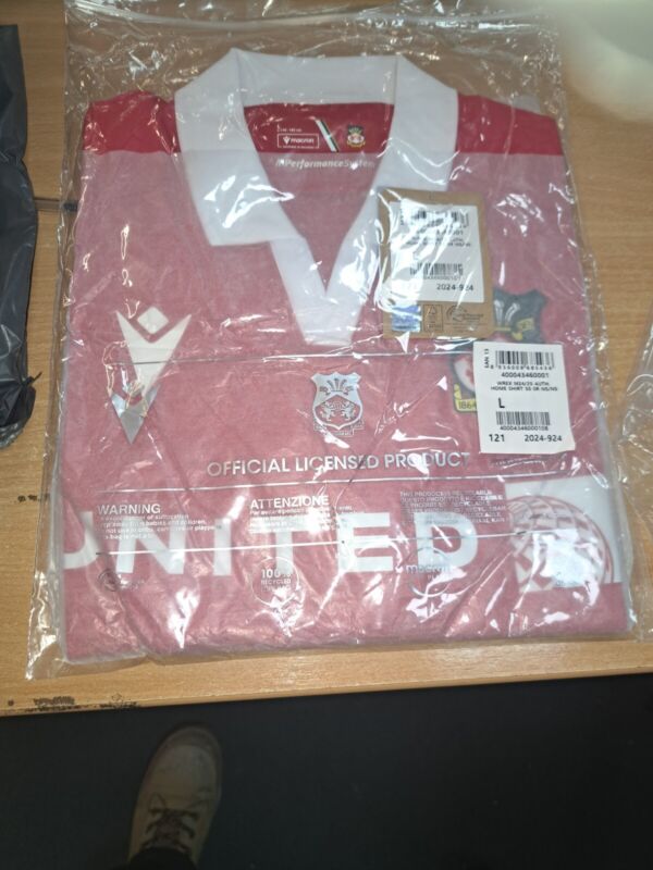 Wrexham AFC 24/25 Home Shirt Large (L) for sale on Ebay