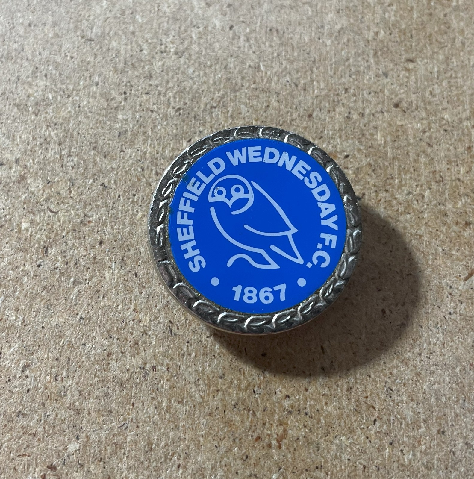 SHEFFIELD WEDNESDAY RARE 1867 FOOTBALL SUPPORTERS SILVER RETRO BADGE for sale on Ebay