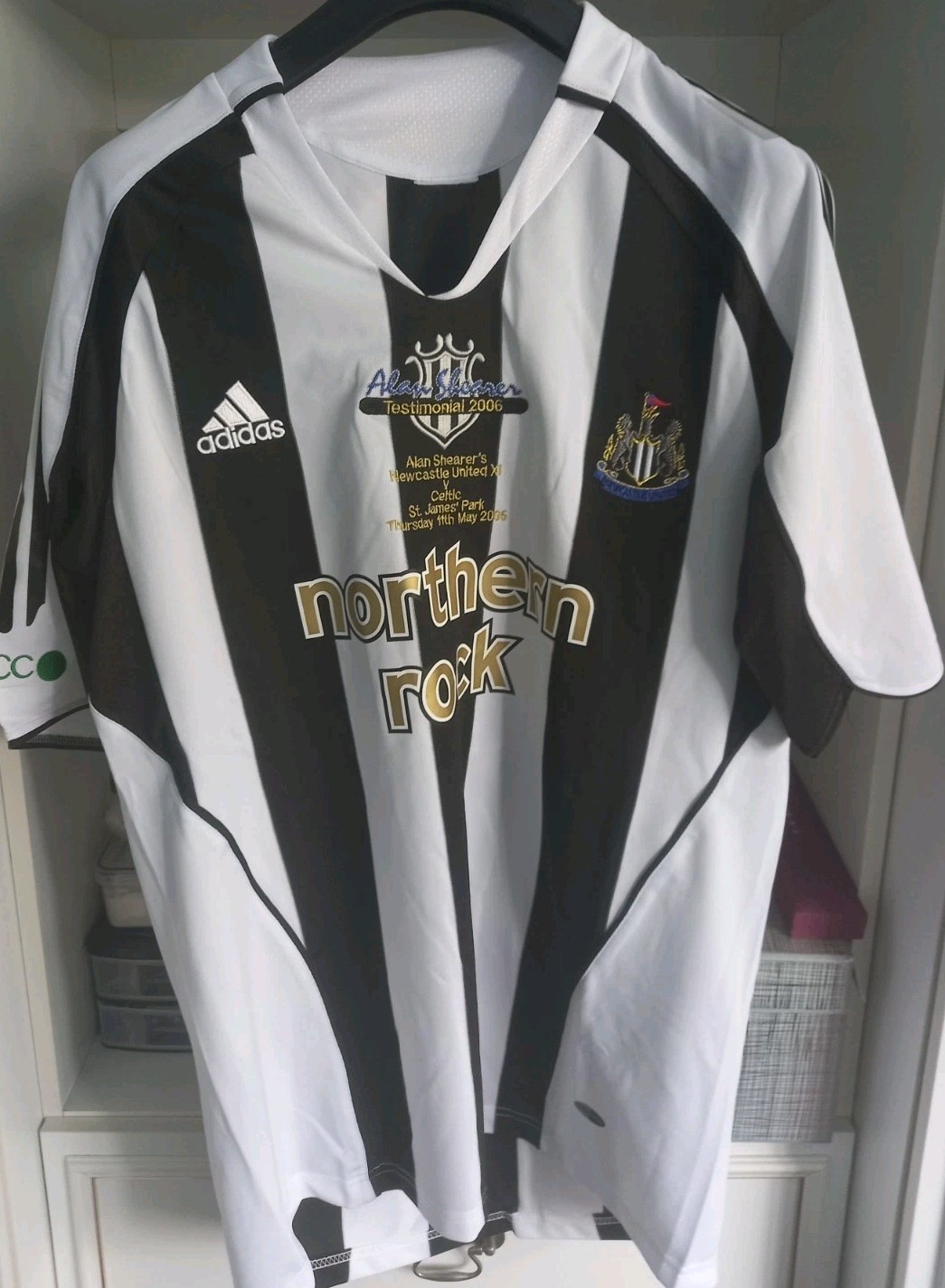 ALAN SHEARER TESTIMONIAL SHIRT.  NEWCASTLE UNITED  v  CELTIC.  11/05/06.  LARGE. for sale on Ebay
