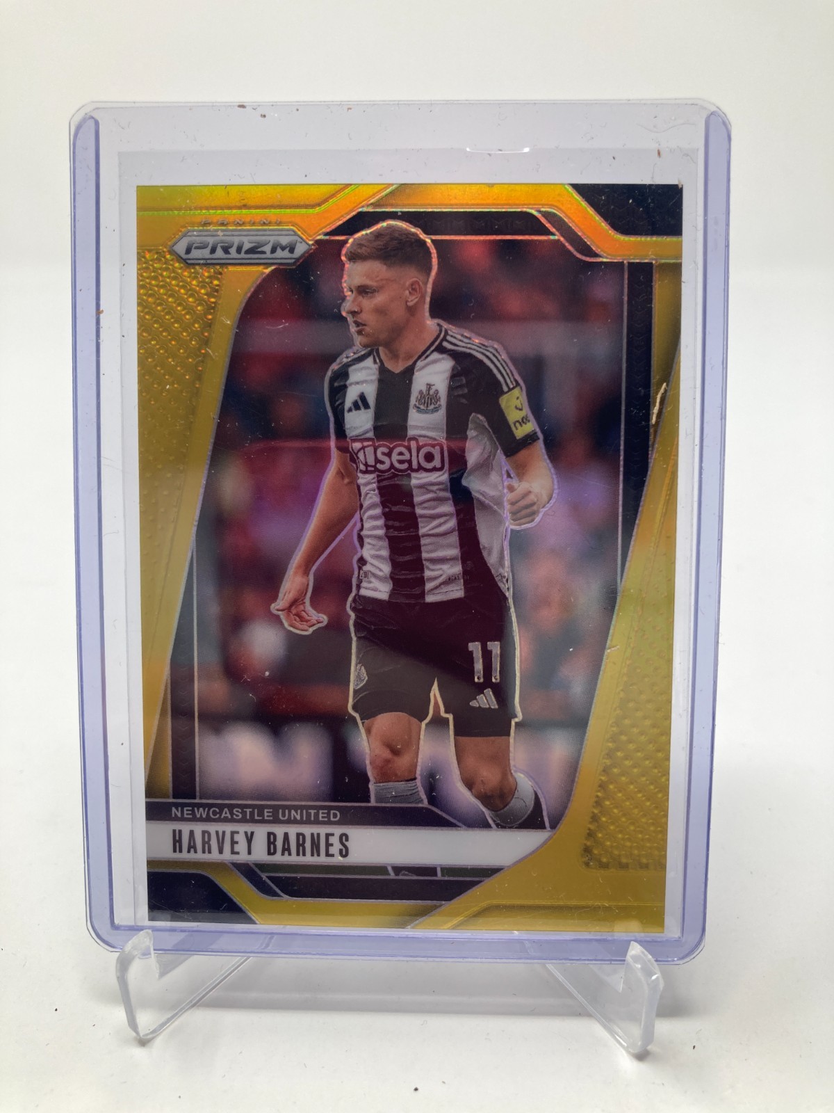PANINI PRIZM PREMIER LEAGUE 24/25 HARVEY BARNES NEWCASTLE PARALLEL 6/10.. for sale on Ebay