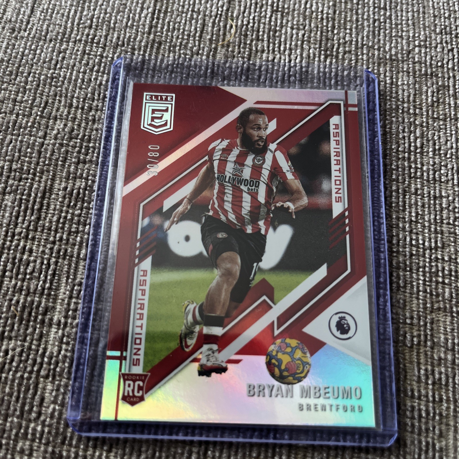 Bryan Mbeumo - Brentford - Rookie Numbered 30/80- Donruss Elite - 2021-22 for sale on Ebay