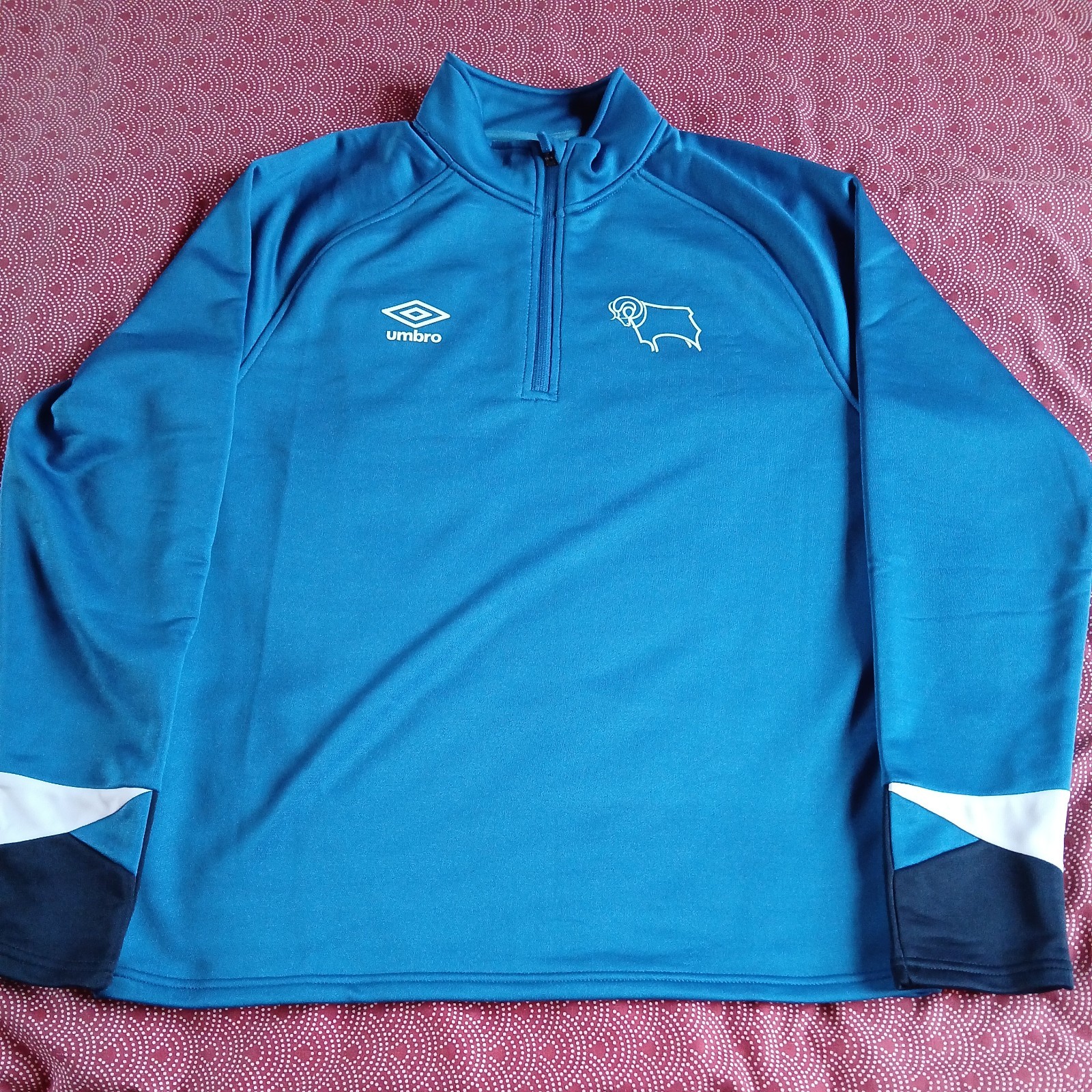 Derby County Men’s Training Quarter Zip Large  for sale on Ebay