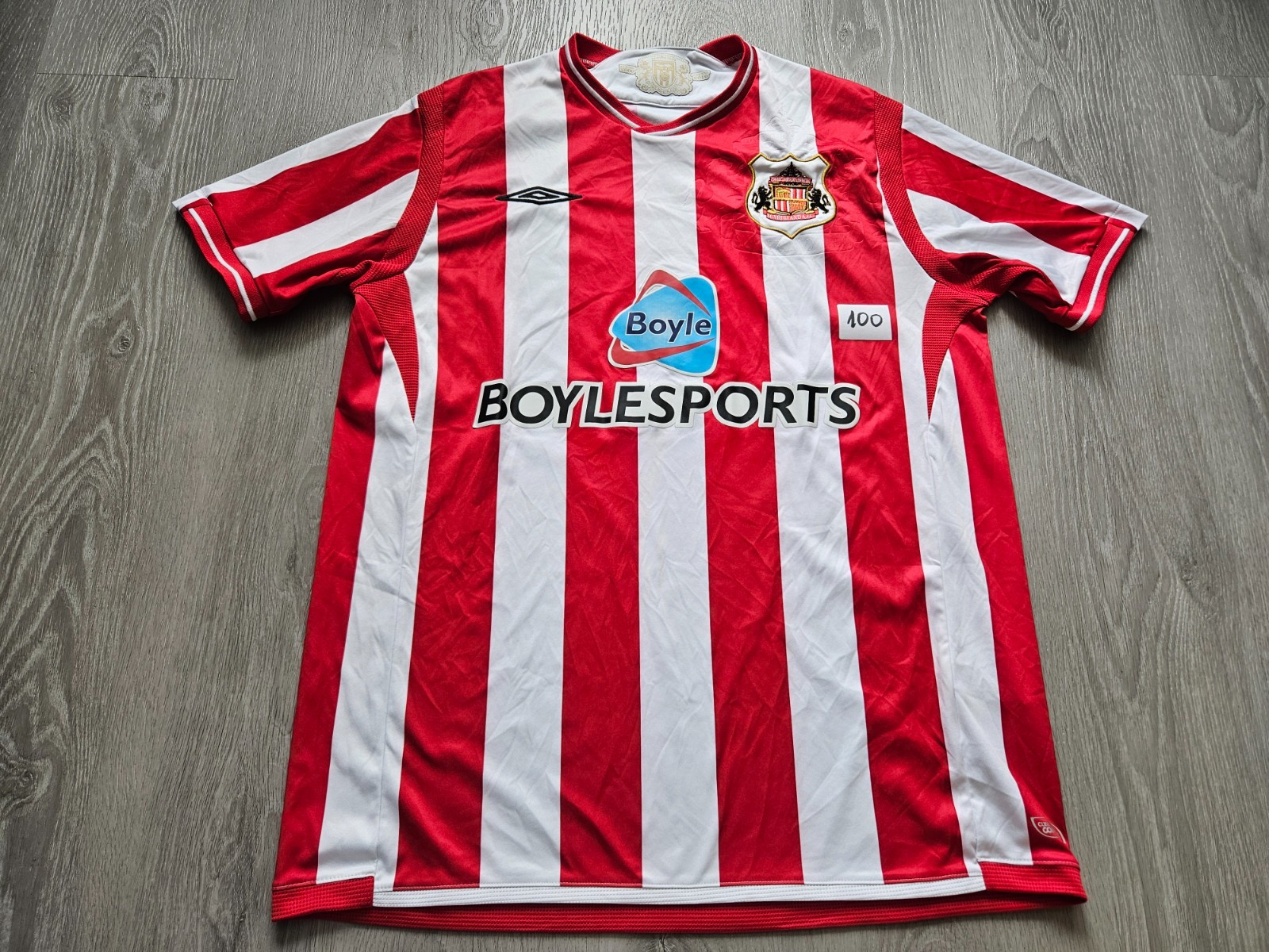 Mens Umbro Sunderland Home football shirt 2009 - 2010 Size L for sale on Ebay
