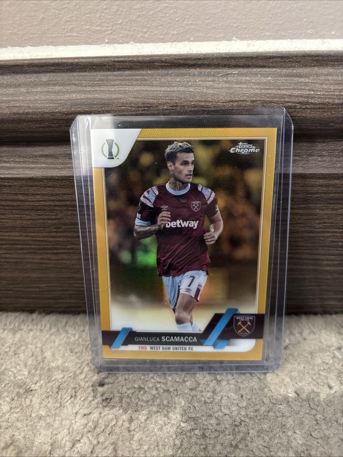 Topps Chrome 22/23 Gianluca Scamacca /50 West Ham United for sale on Ebay