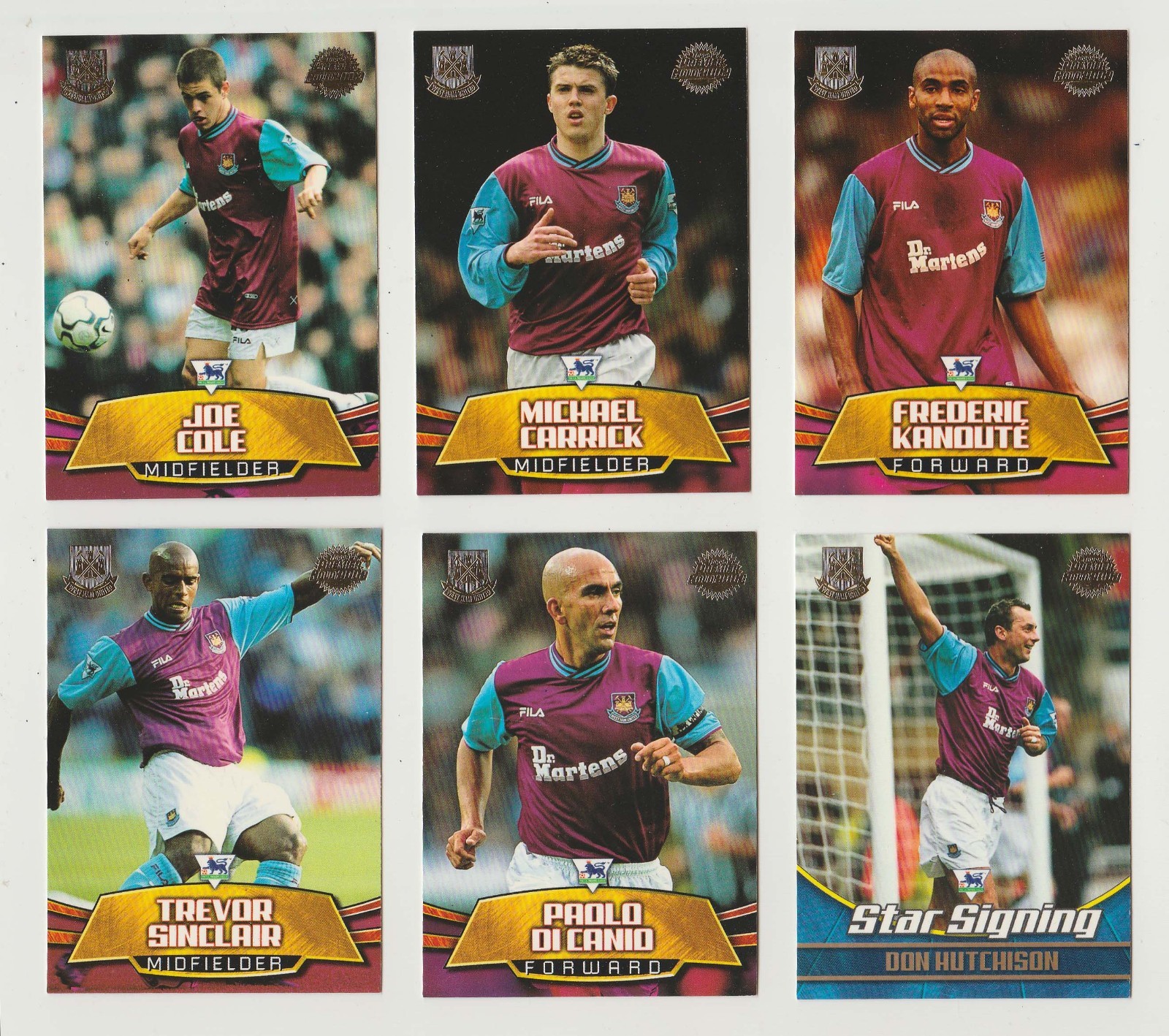 Topps Premier Gold 2001-2002 West Ham team Set nr mint cond Carrick Di Canio etc for sale on Ebay