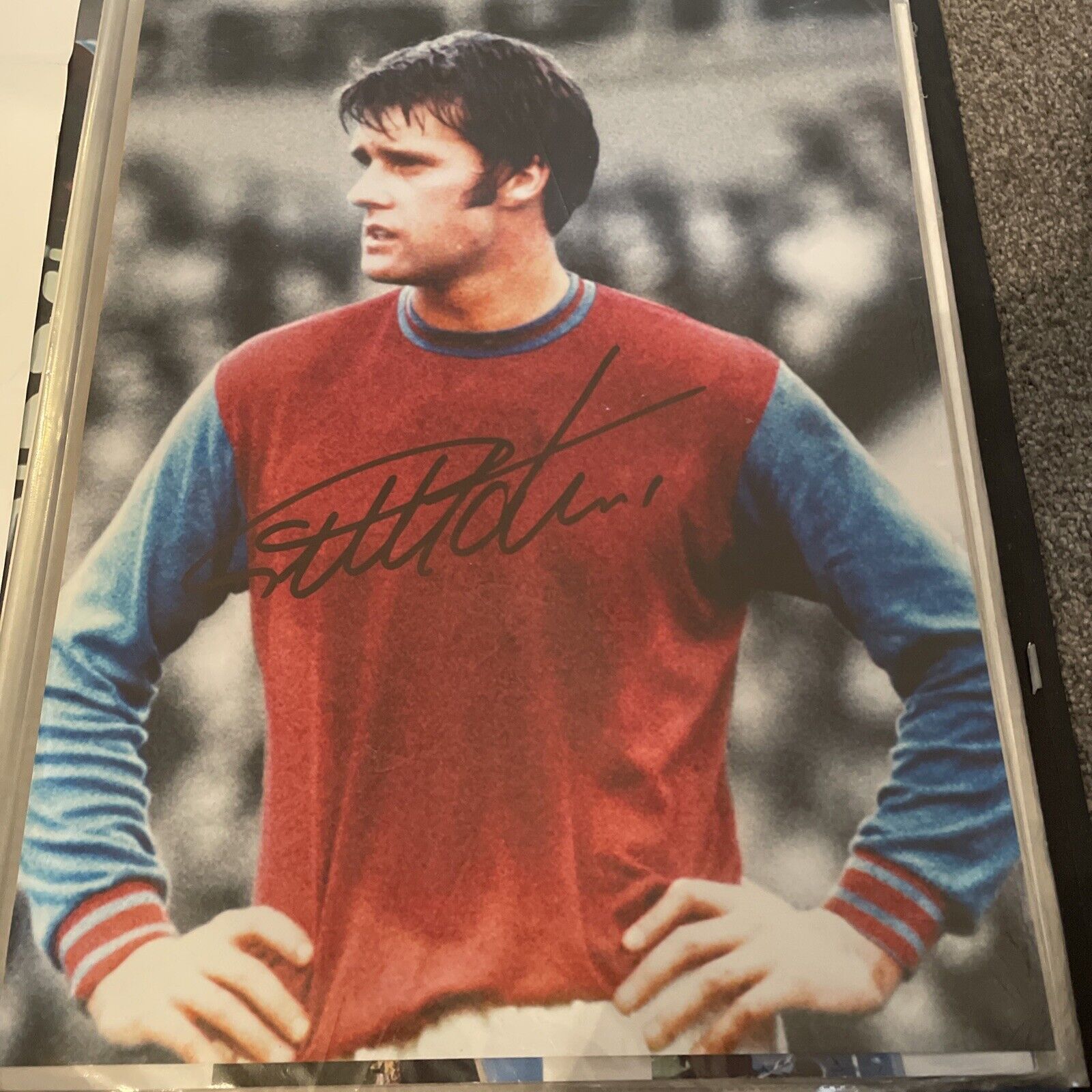 Geoff Hurst West Ham England 16x12 Colour signed football photo mint condition for sale on Ebay
