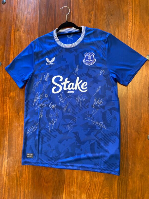 Everton Signed Football shirt for sale on Ebay