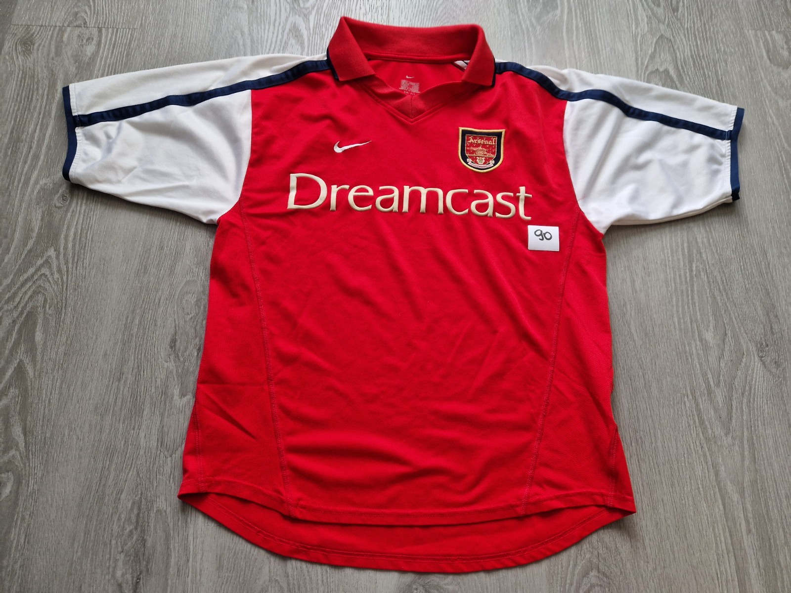 Mens Nike Arsenal Home football shirt 2000 - 2002 Size S for sale on Ebay