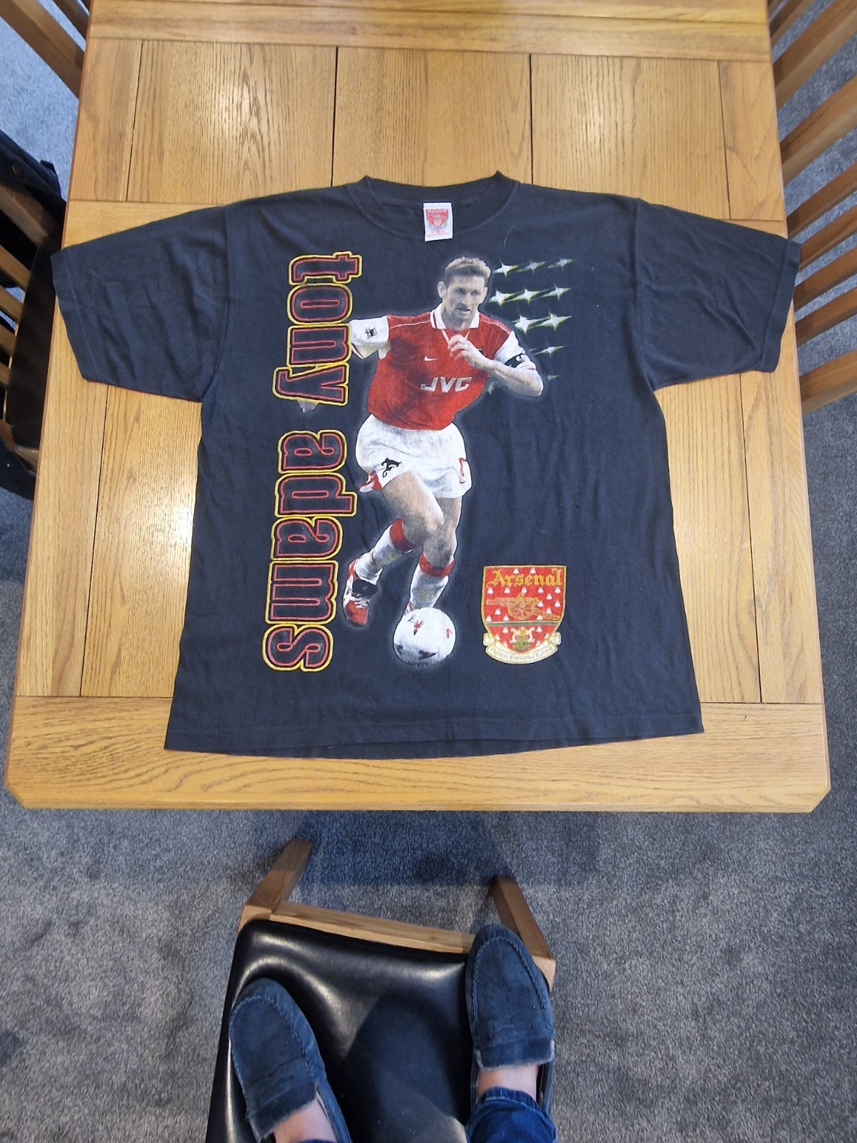 Arsenal Tony Adams Official Club T Shirt Size Large Excellent Condition for sale on Ebay
