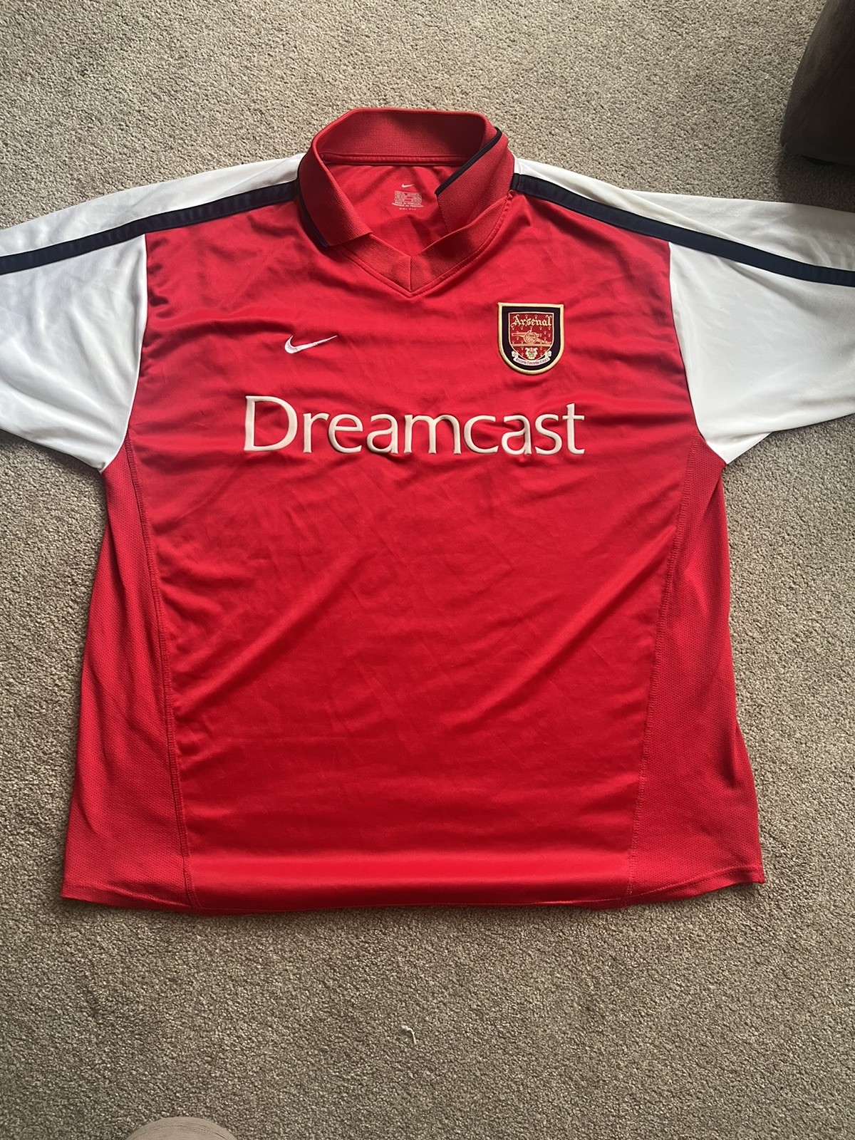 Arsenal Vintage Dreamcast 2000/02 Football Shirt - Large   for sale on Ebay