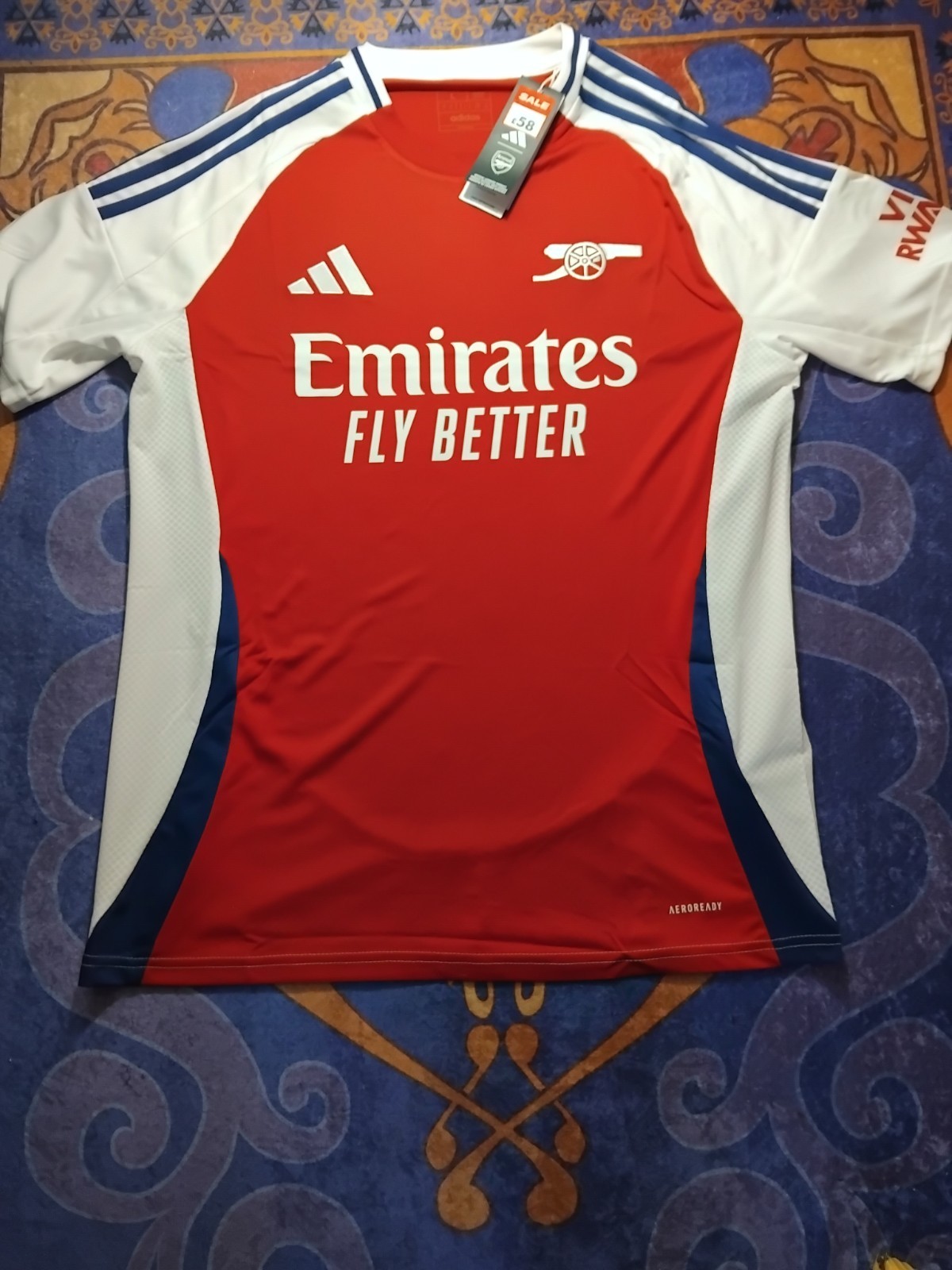 Arsenal Jersey Size Large for sale on Ebay