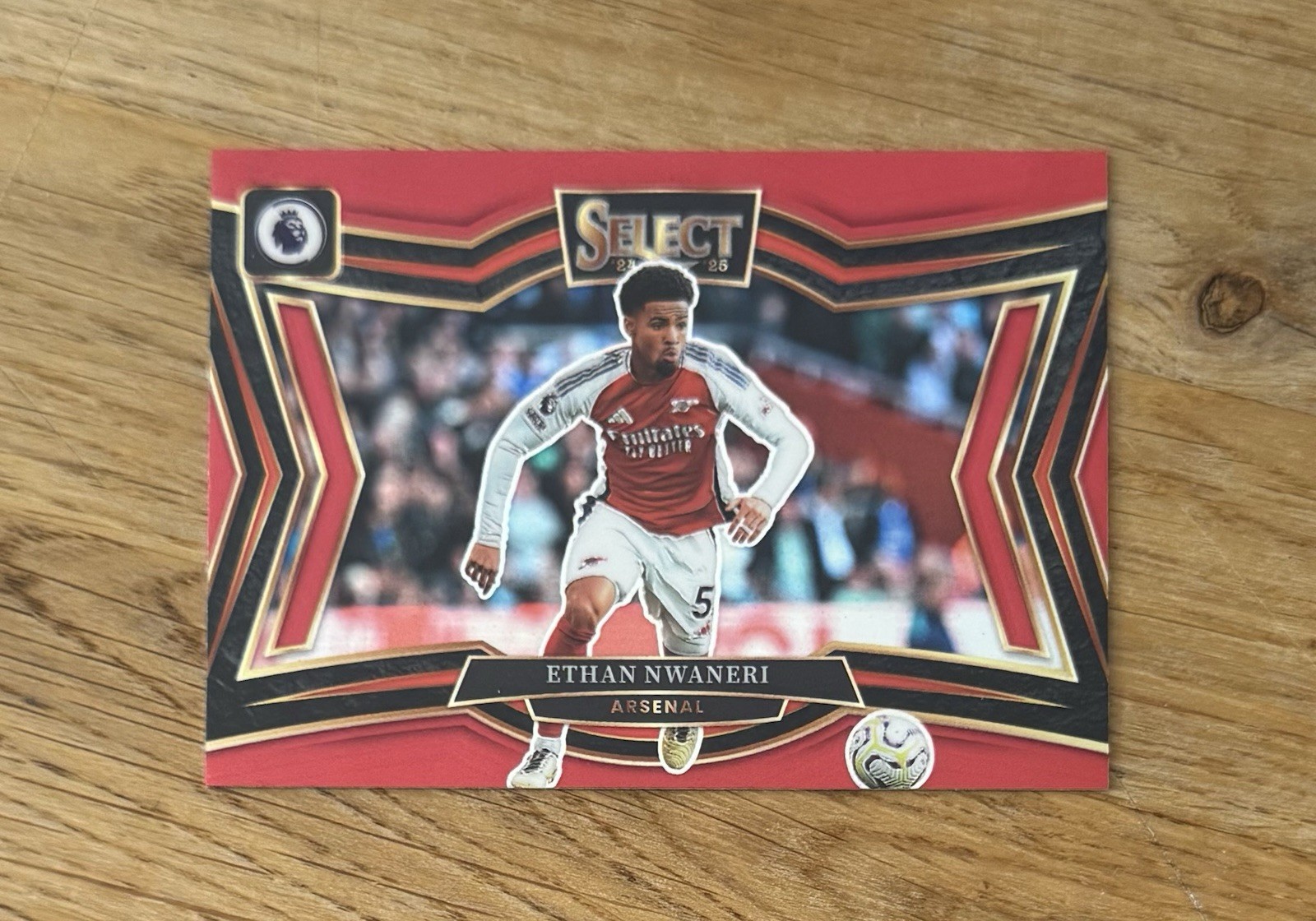 24/25 Panini Select Premier League Ethan Nwaneri Arsenal Field Level Red for sale on Ebay
