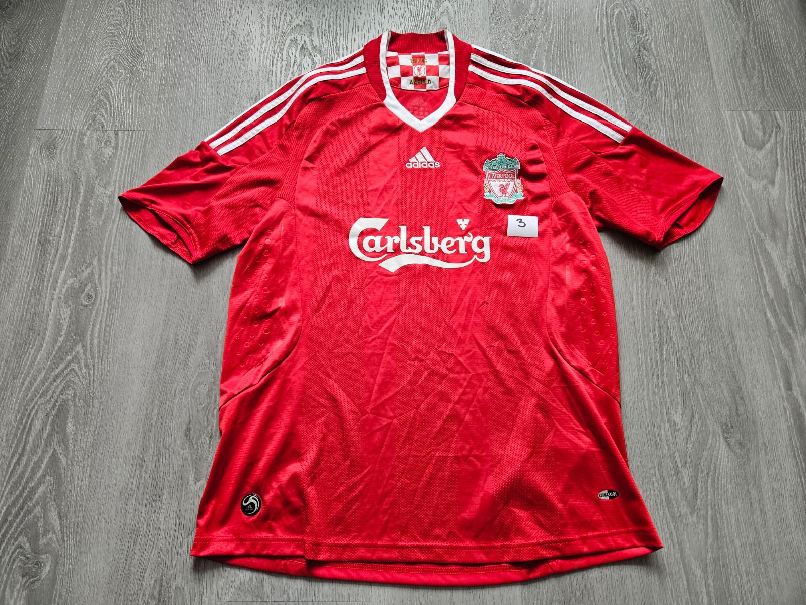 Mens adidas Liverpool Home football shirt 2008 - 2010 Size L for sale on Ebay