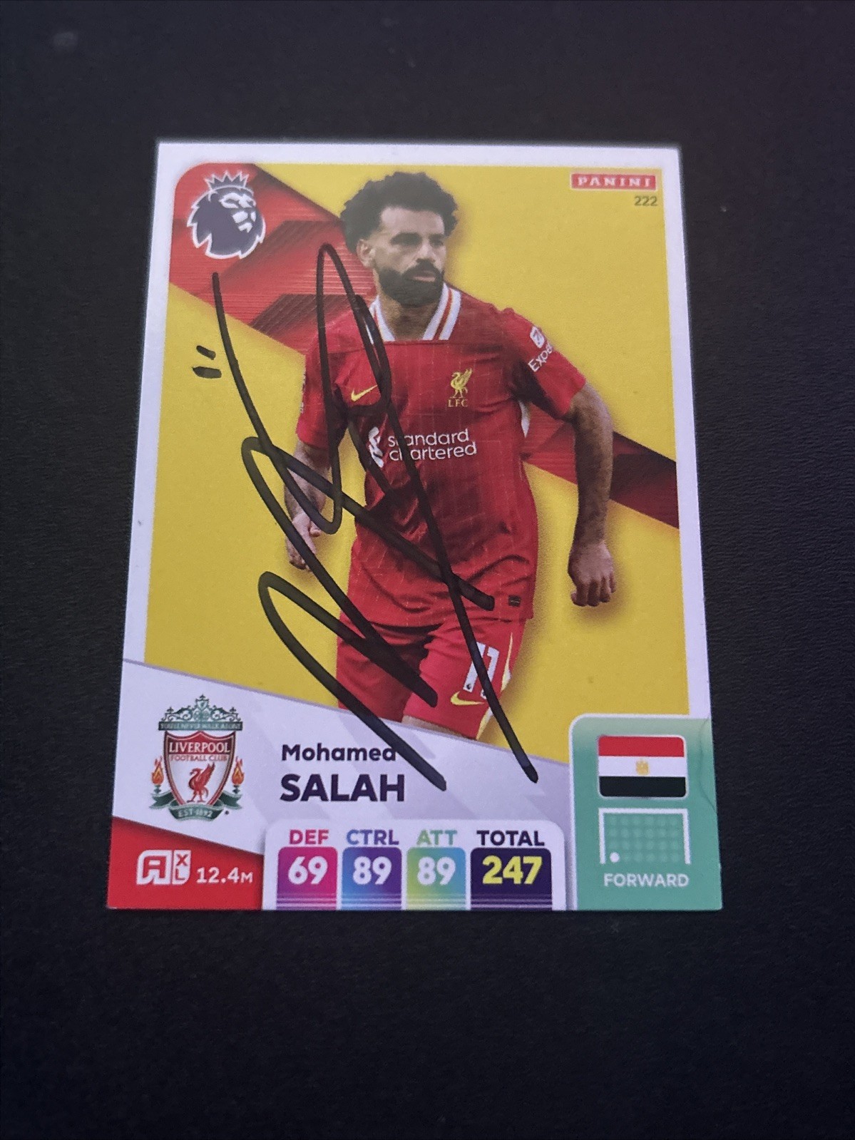 MATCH ATTAX 2025 MOHAMED SALAH LIVERPOOL SIGNED for sale on Ebay