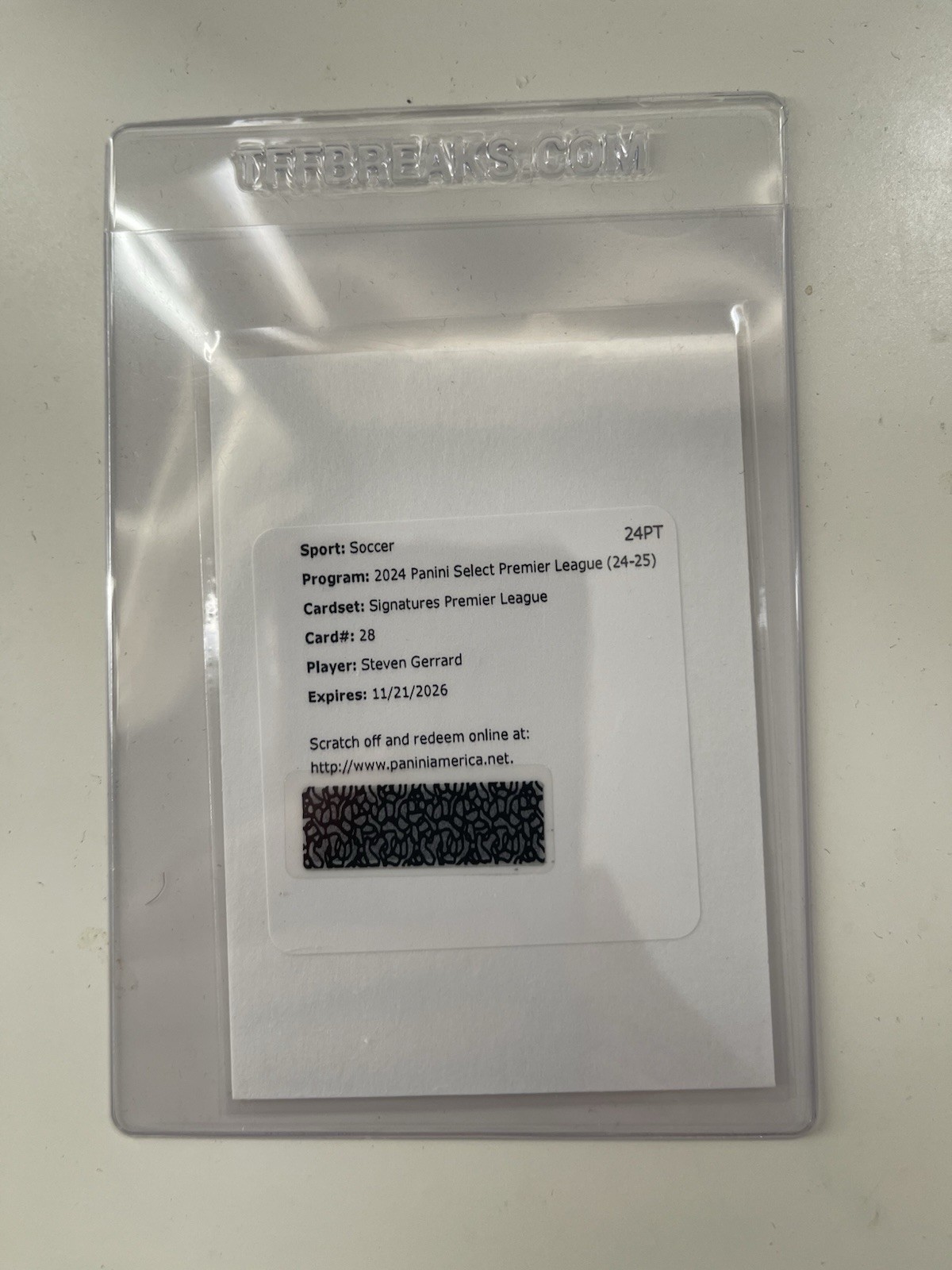 Steven Gerrard Select 24/25 Redemption Auto Liverpool for sale on Ebay