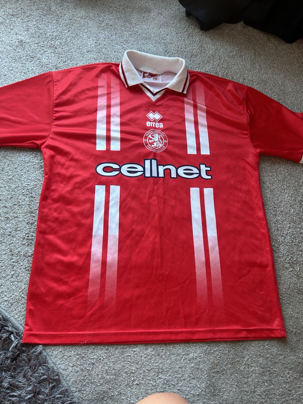Rare Original Middlesbrough 1998/1999 Home Shirt XL ERREA  for sale on Ebay