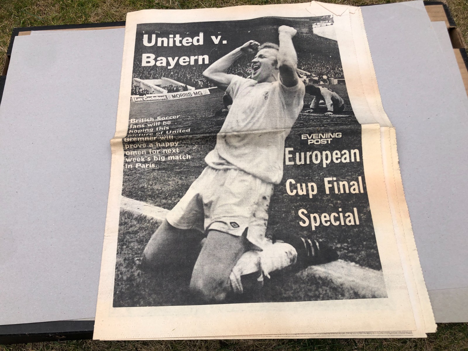 LEEDS UNITED v BAYERN MUNICH Evening Post European CUP FINAL 1975 LUFC for sale on Ebay