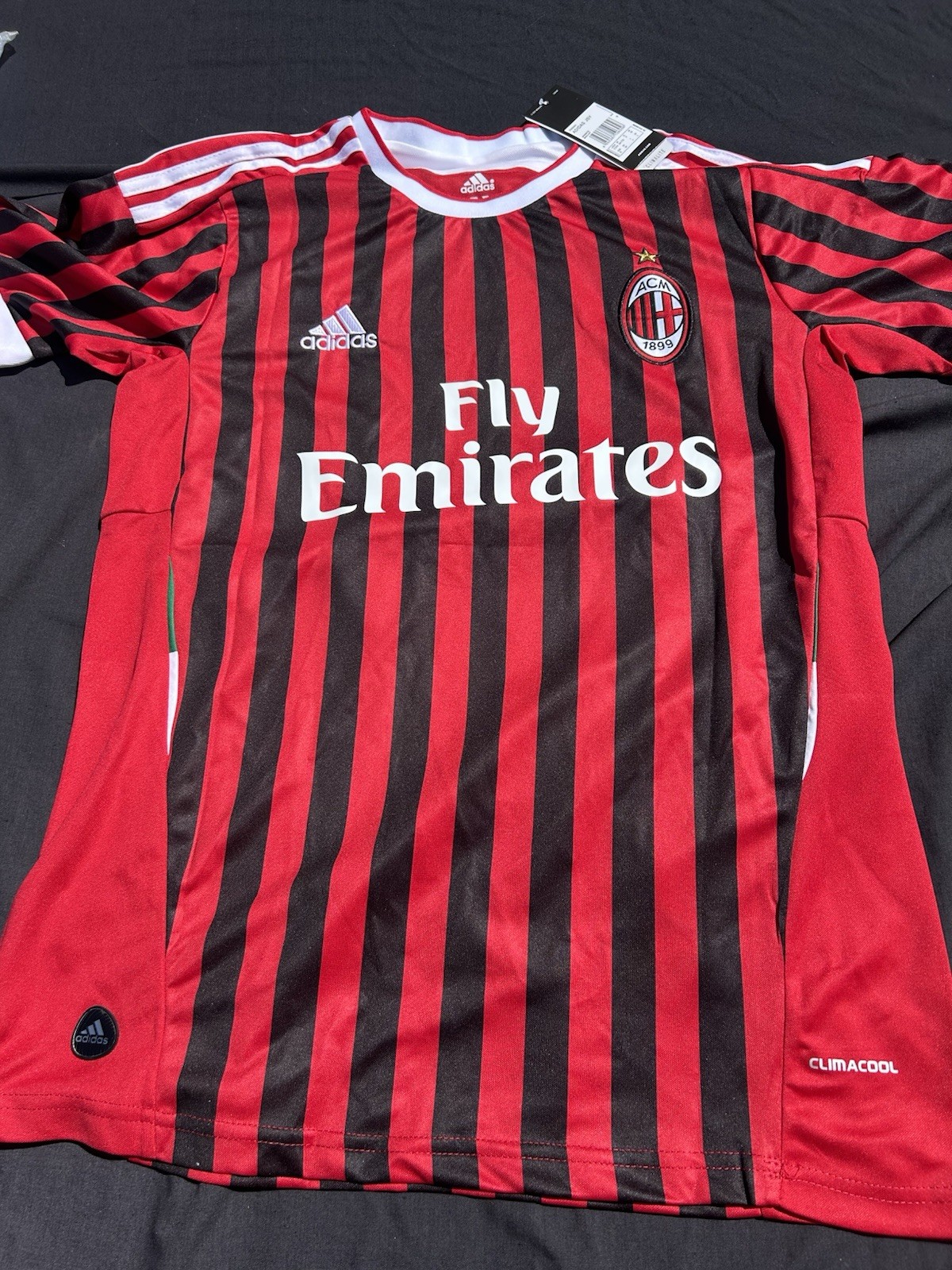 AC Milan Home Football Shirt Ibrahimovic 11 Size Xxl for sale on Ebay