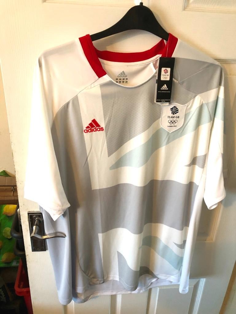 GENUINE ADIDAS G.B. OLYMPICS FOOTBALL AWAY SHIRT 2012  2XL NO No.NEW WITH TAG for sale on Ebay