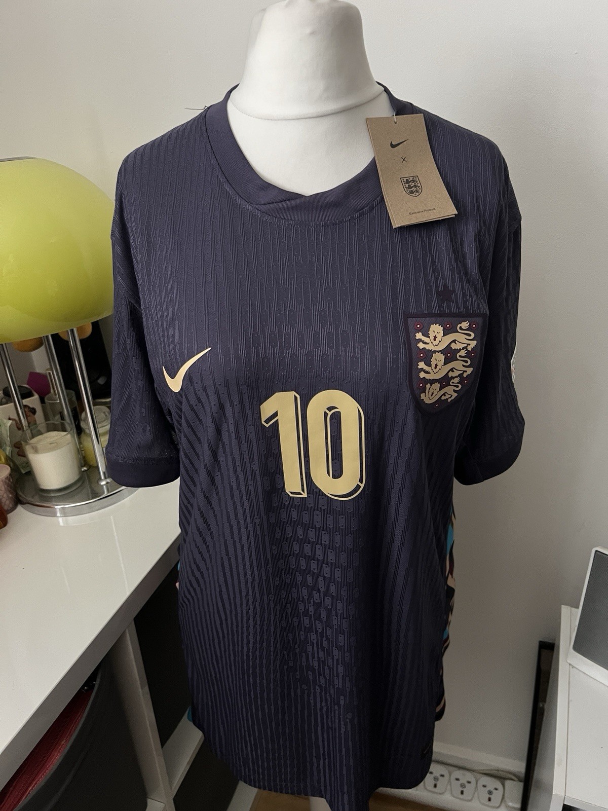Nike England Away Shirt 2024 Size XXL New With Tags Purple No 10 Bellingham for sale on Ebay