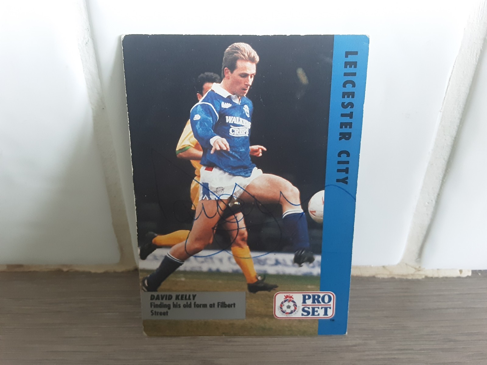 LEICESTER CITY - DAVID KELLY Signed PRO SET Series # 3 football trade Card for sale on Ebay