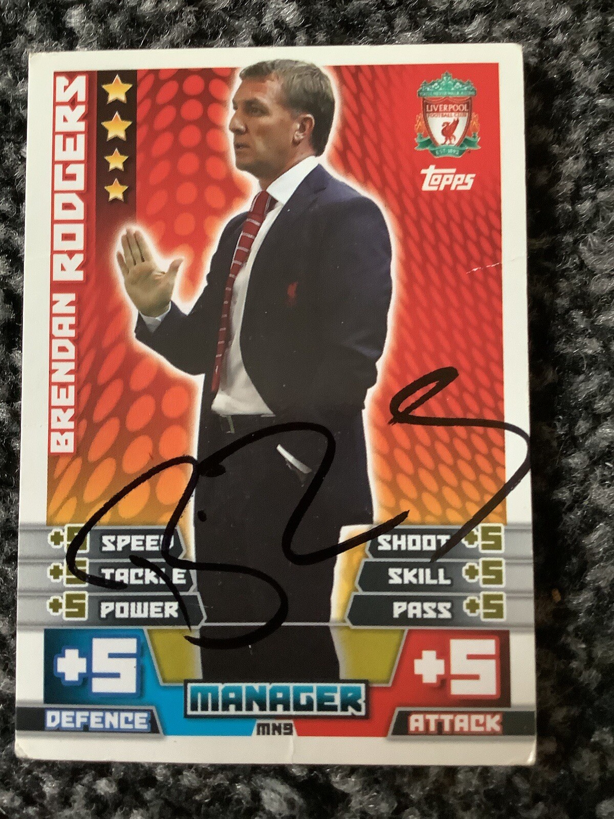 Signed Brendan Rodgers Liverpool Football Match Attax Card for sale on Ebay