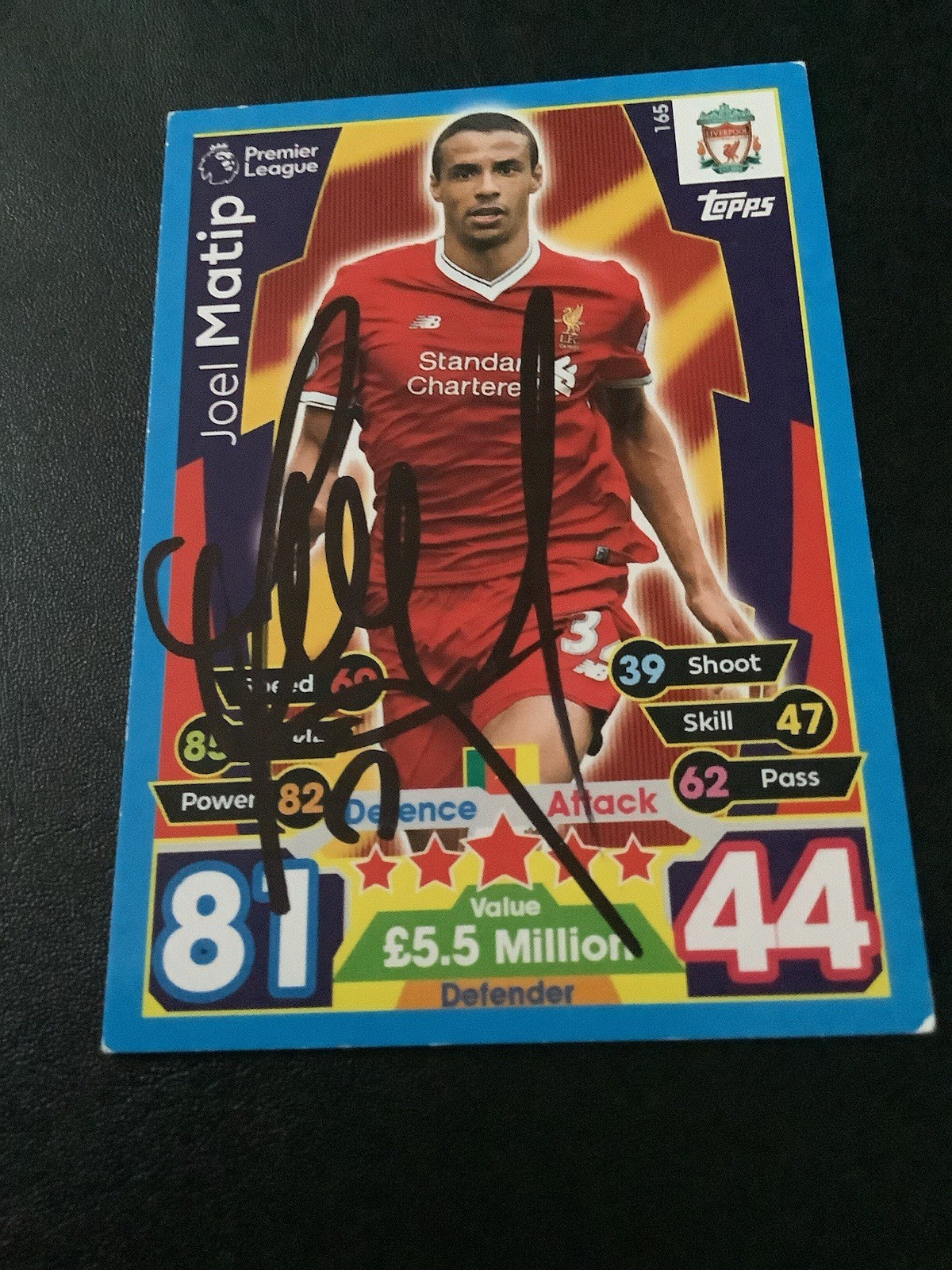 Signed Joel Matip Liverpool Football Match Attax Card for sale on Ebay