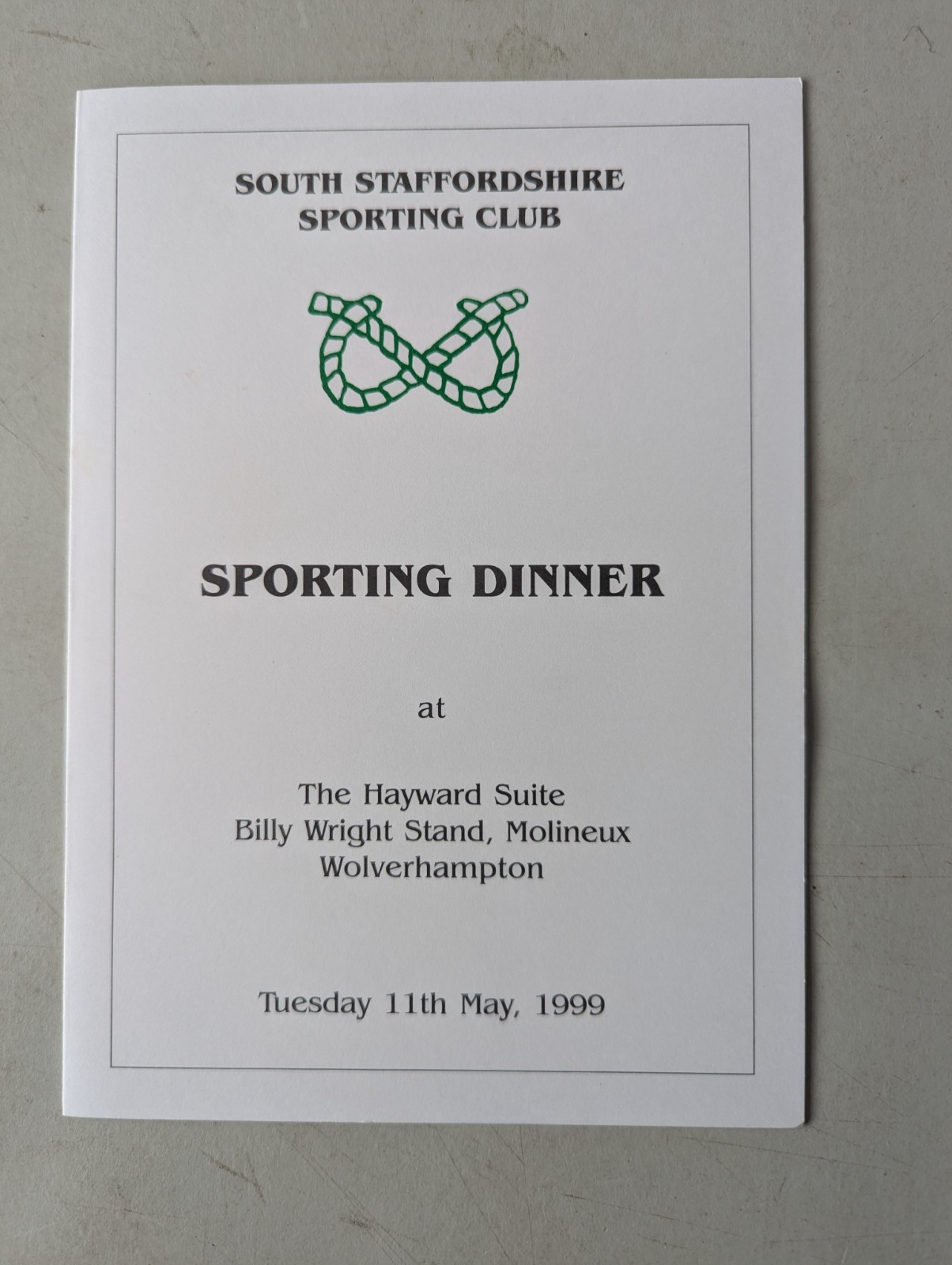 SPORTING DINNER MENU SIGNED BY  BOBBY CHARLTON for sale on Ebay