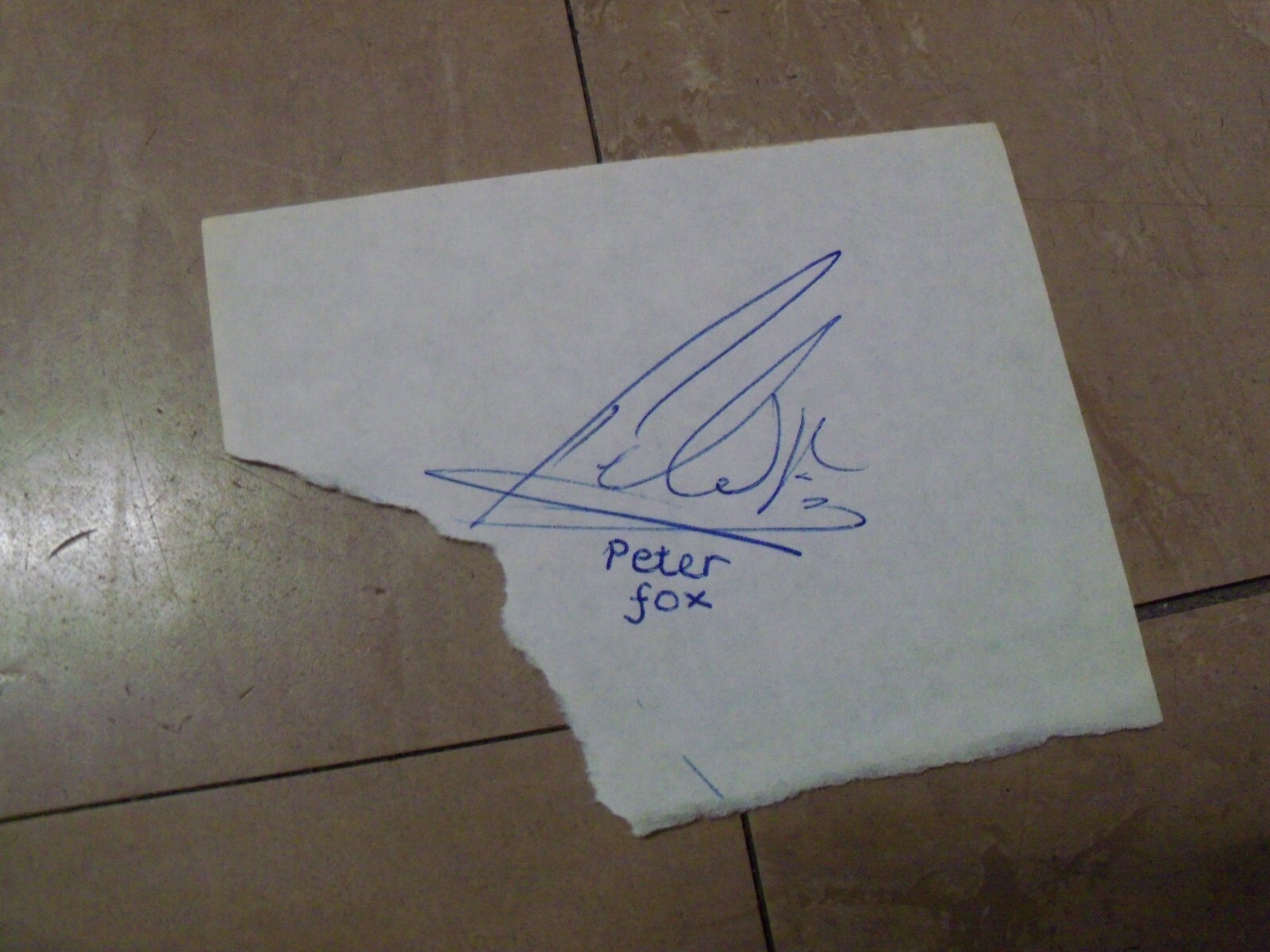 Peter Fox - Stoke City Autograph for sale on Ebay